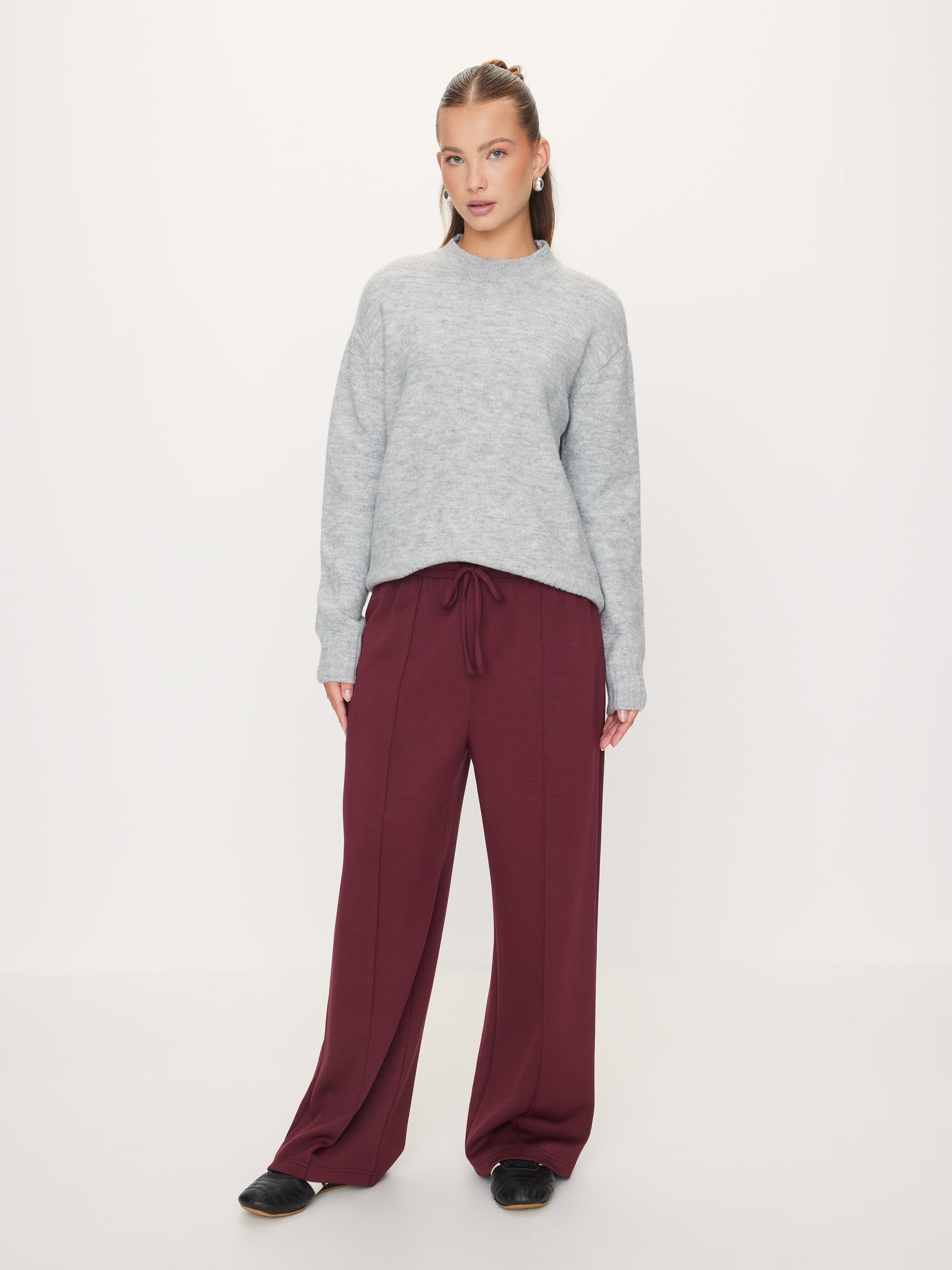Amelia Mock Neck Long Sleeve Knit