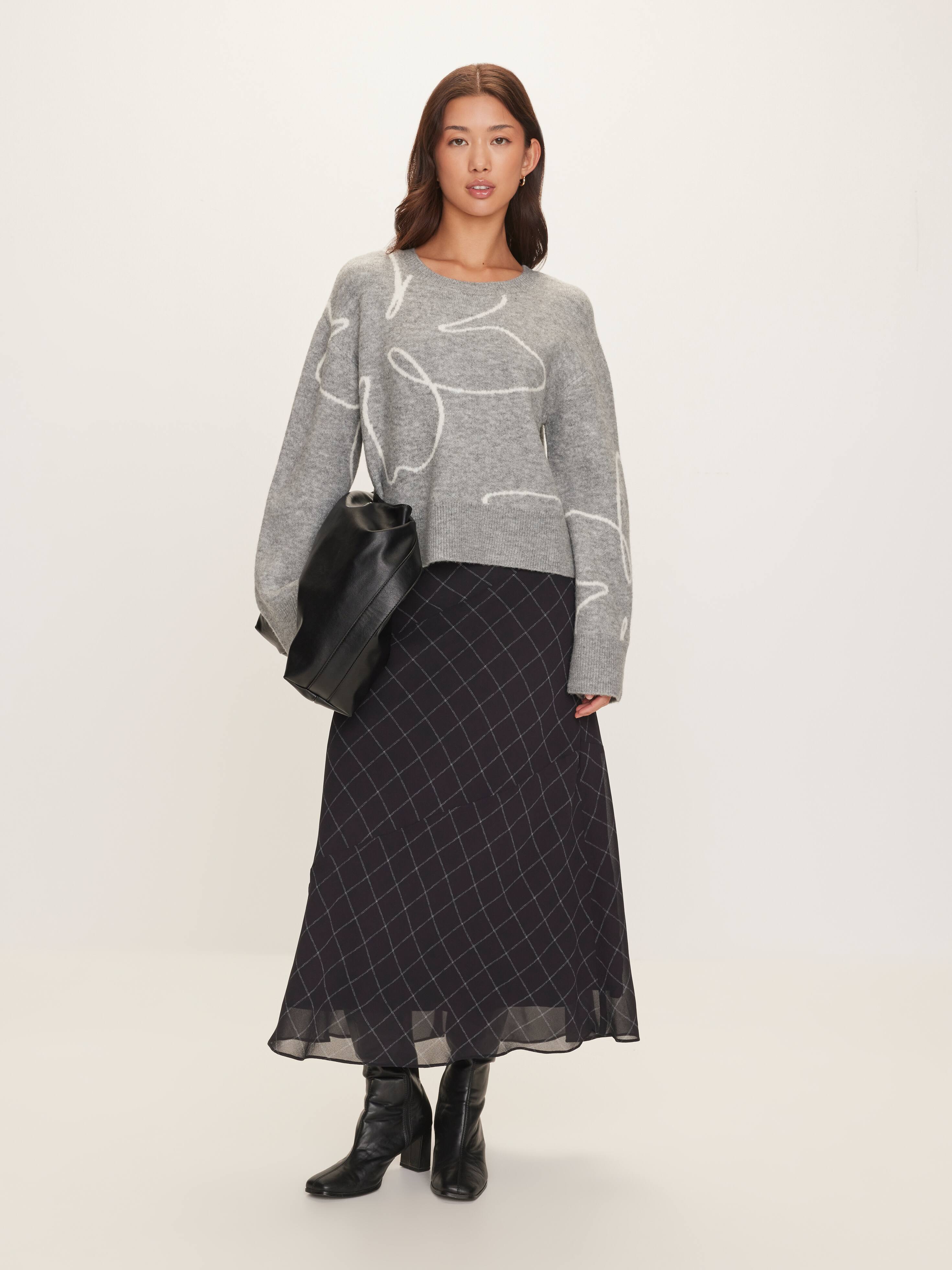 Sasha Crew Neck Long Sleeve Knit