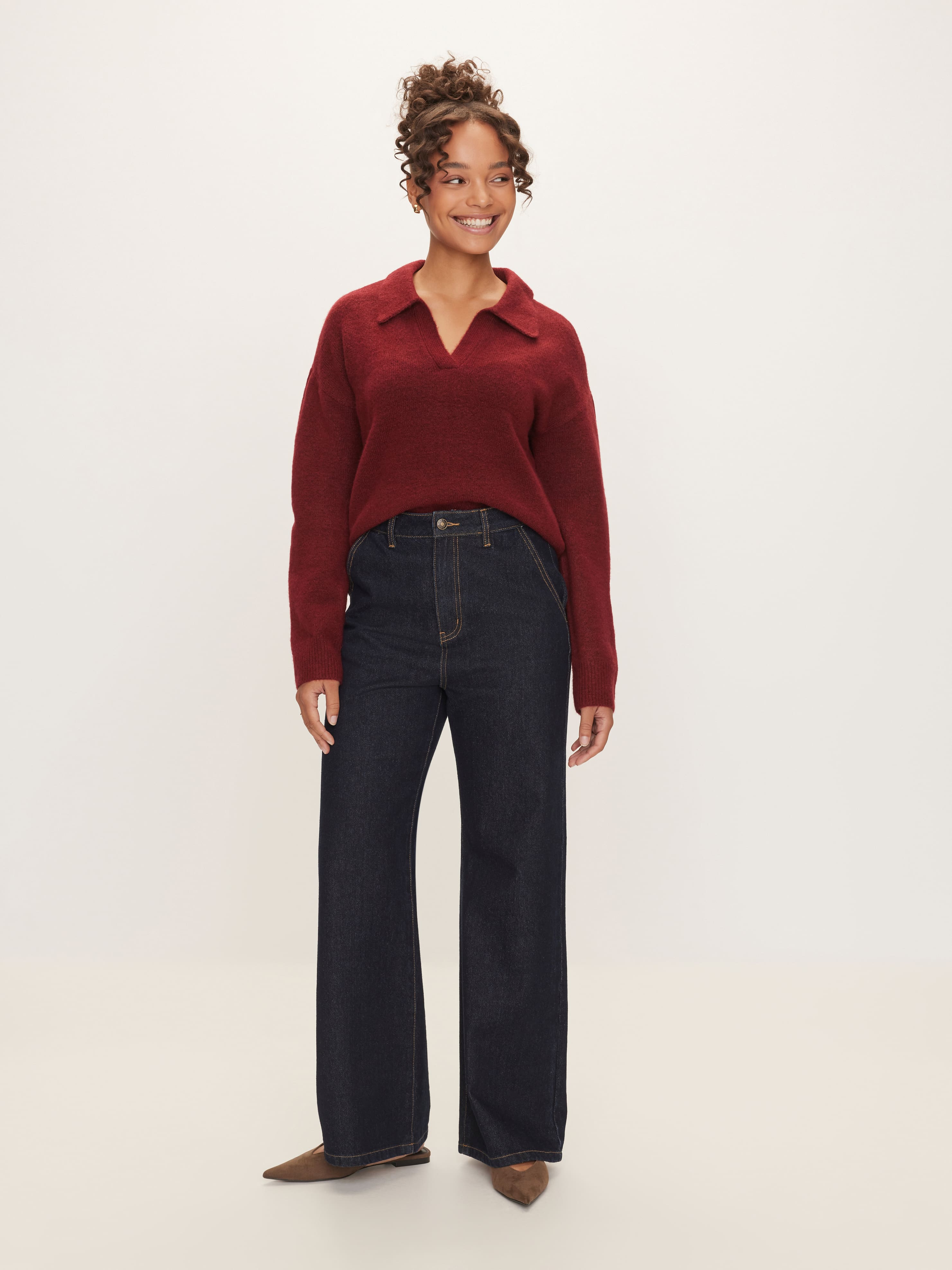 Poppy Polo Long Sleeve Knit