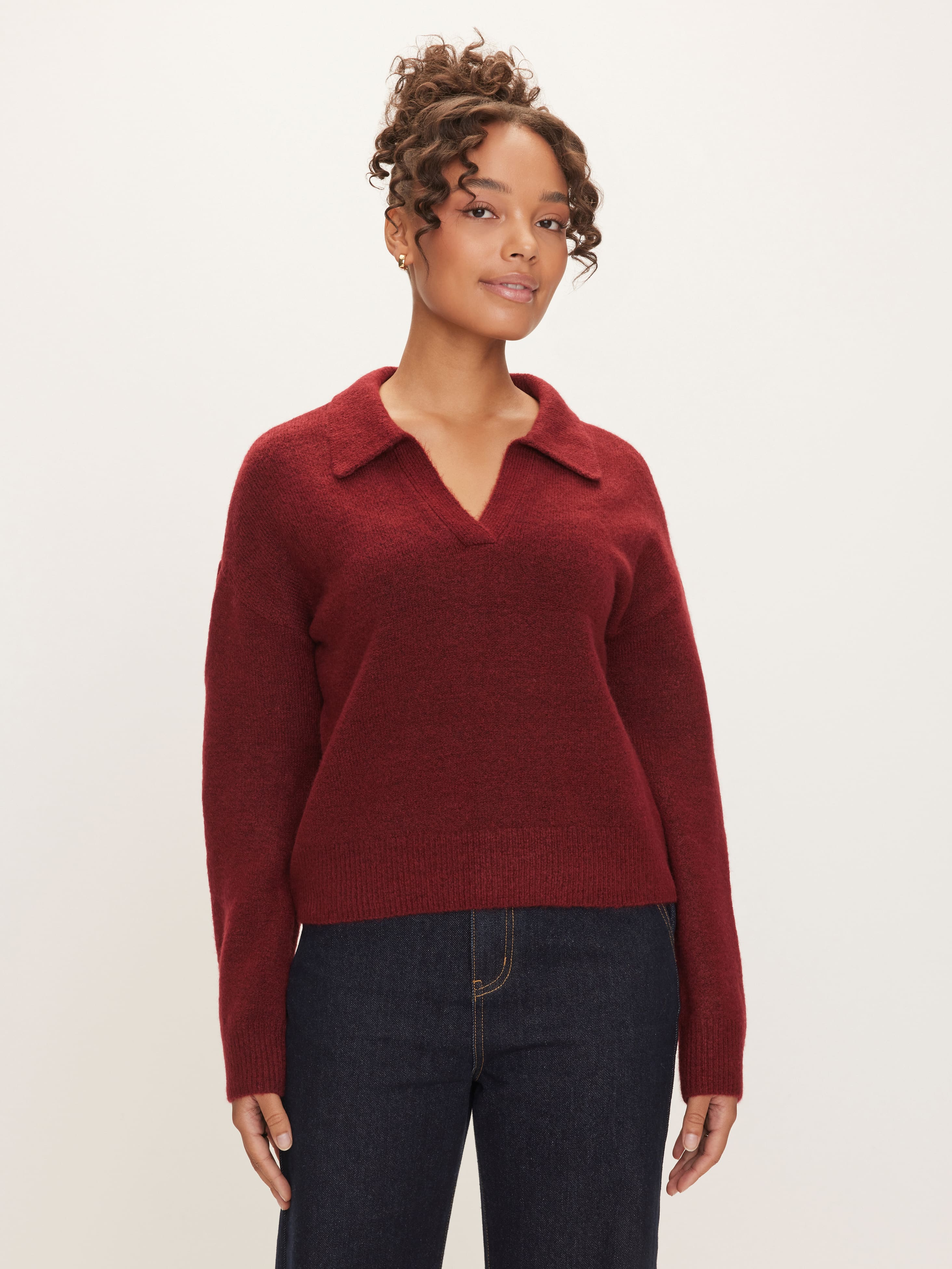Poppy Polo Long Sleeve Knit
