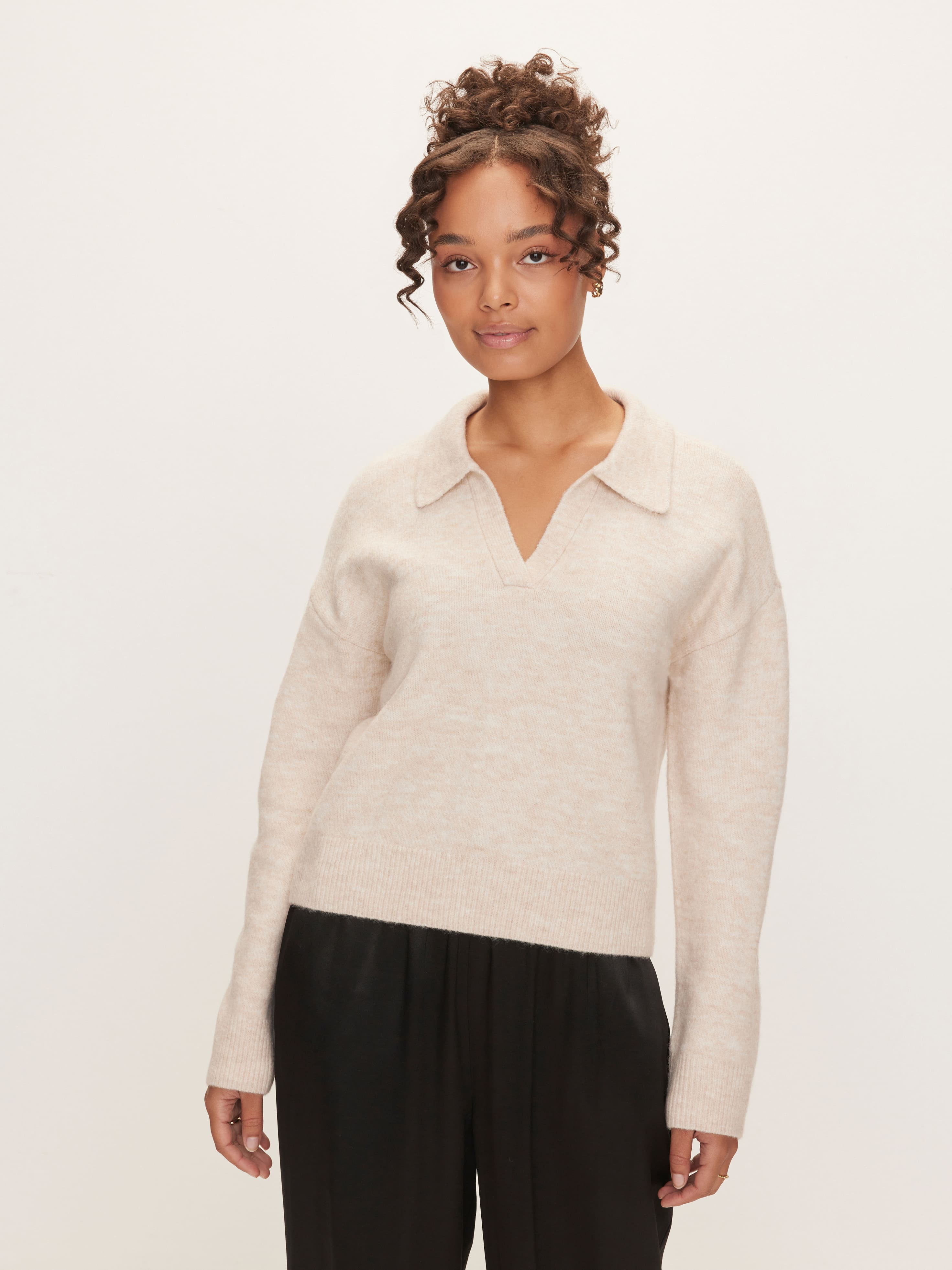 Poppy Polo Long Sleeve Knit