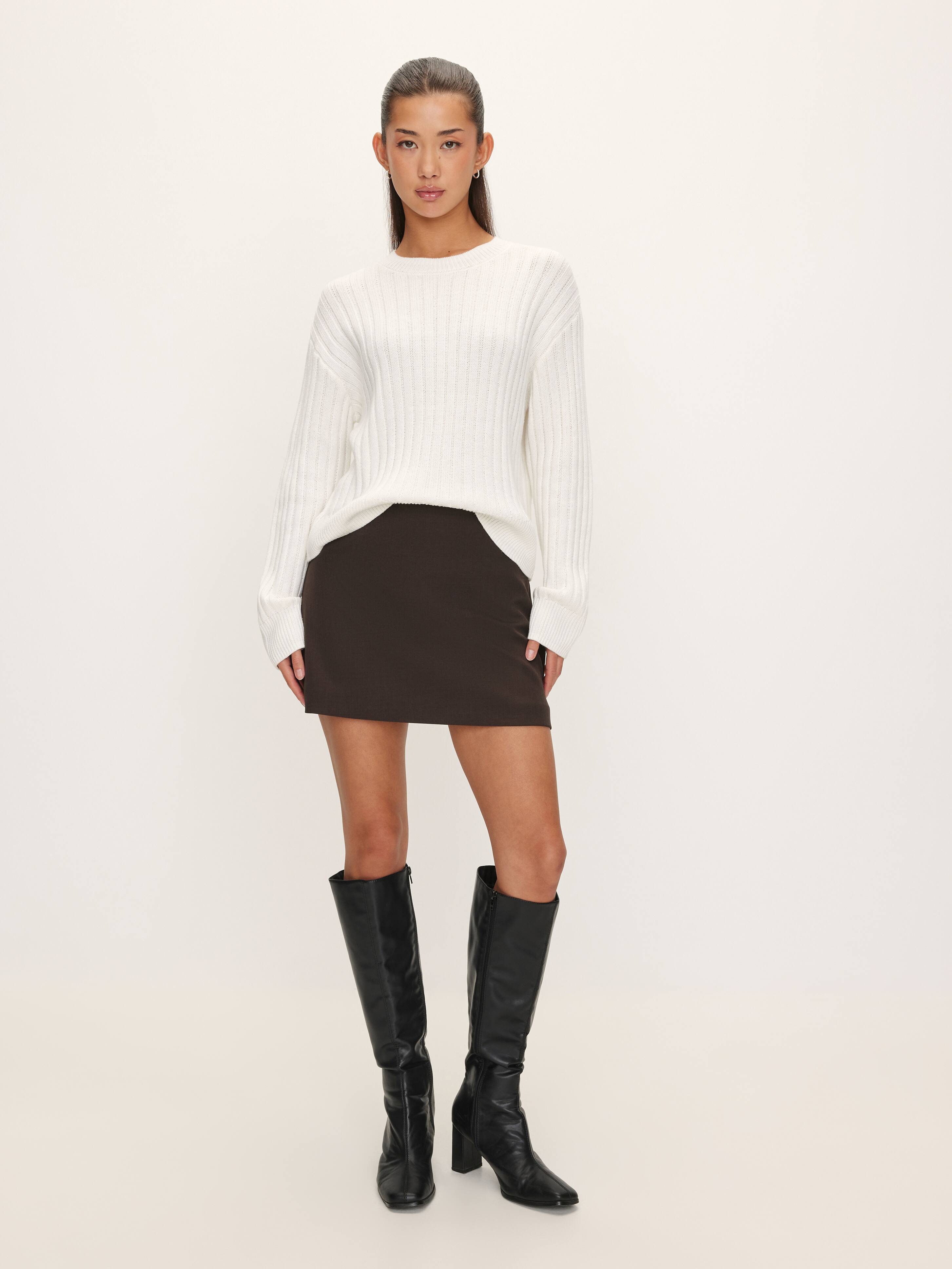 Elise Boxy Pullover Long Sleeve Knit