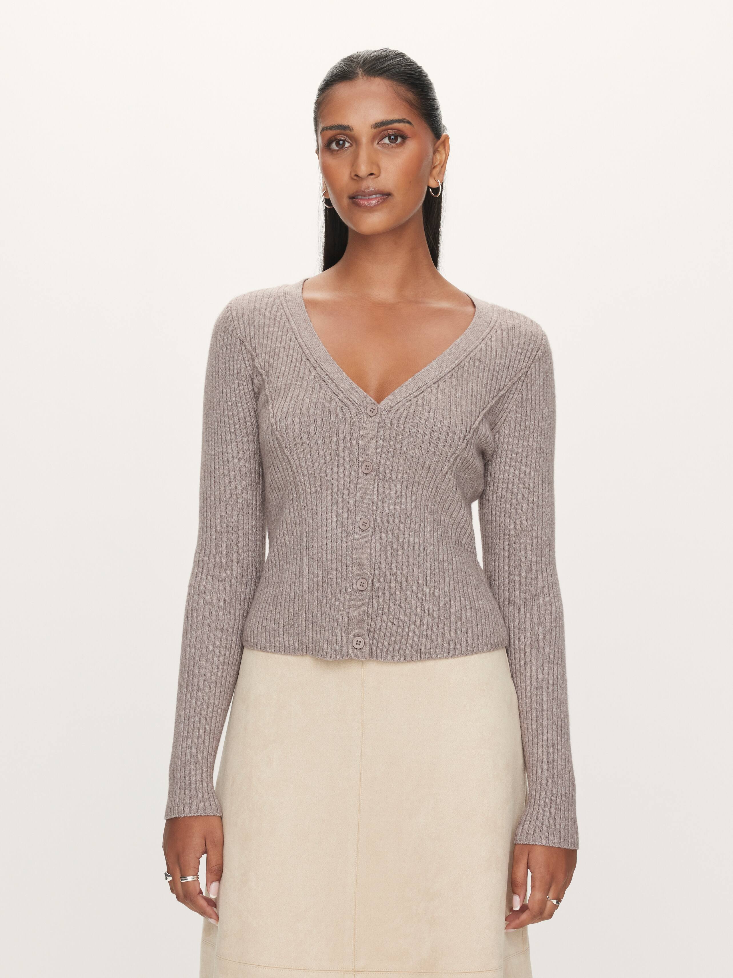 Spencer Seam Detail Long Sleeve Knit