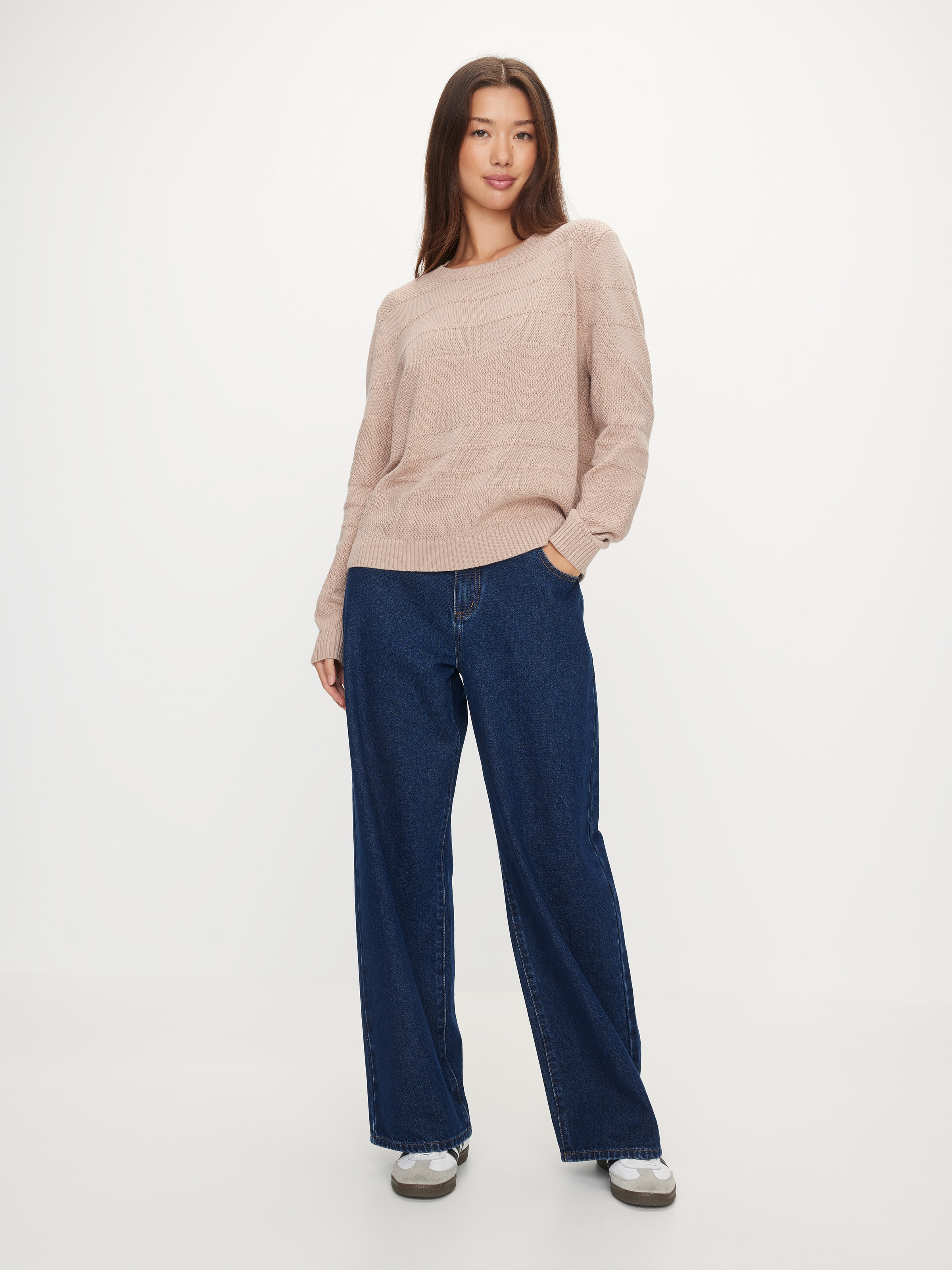 Estella Textured Crew Knit