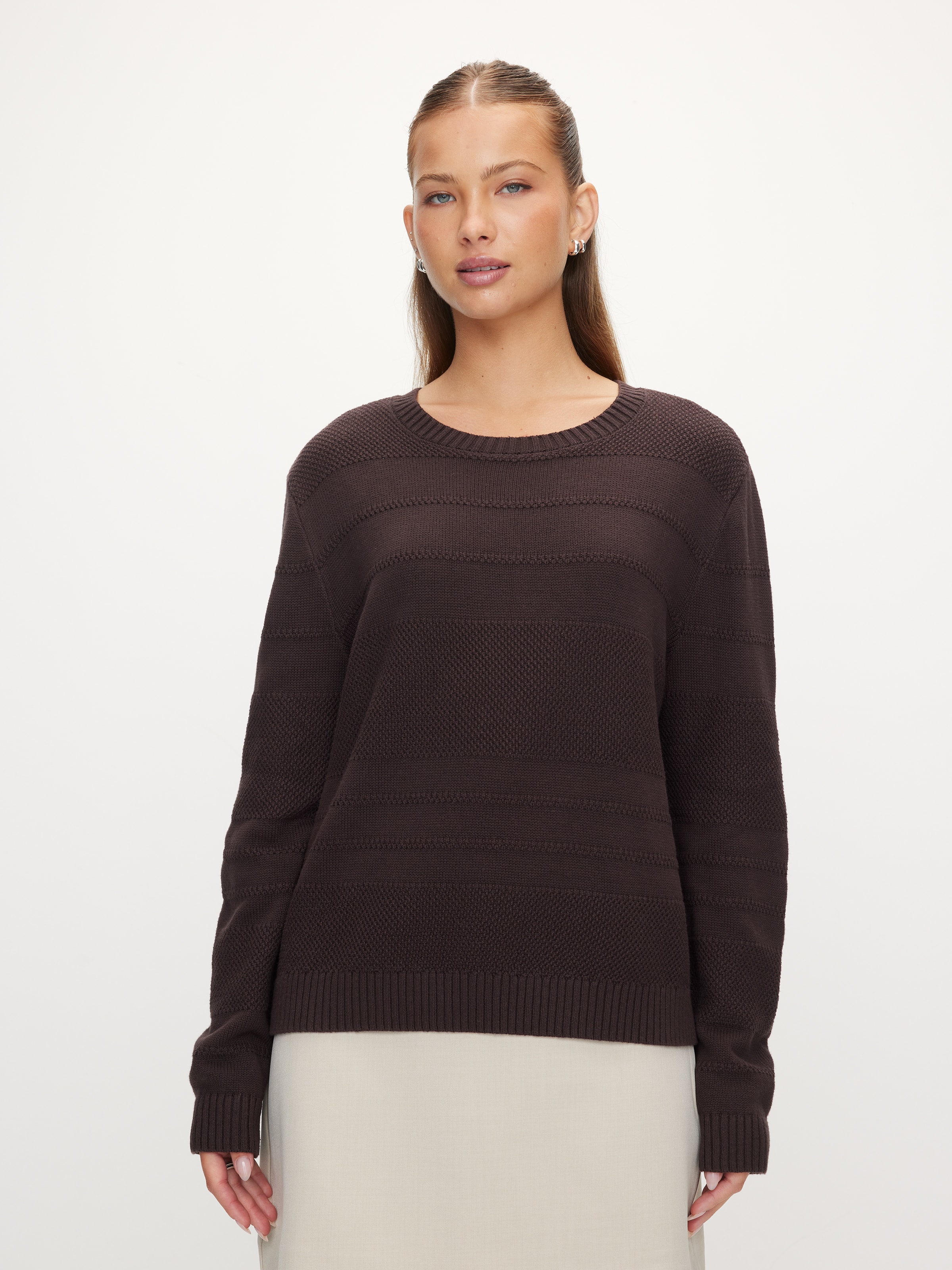Estella Textured Crew Knit
