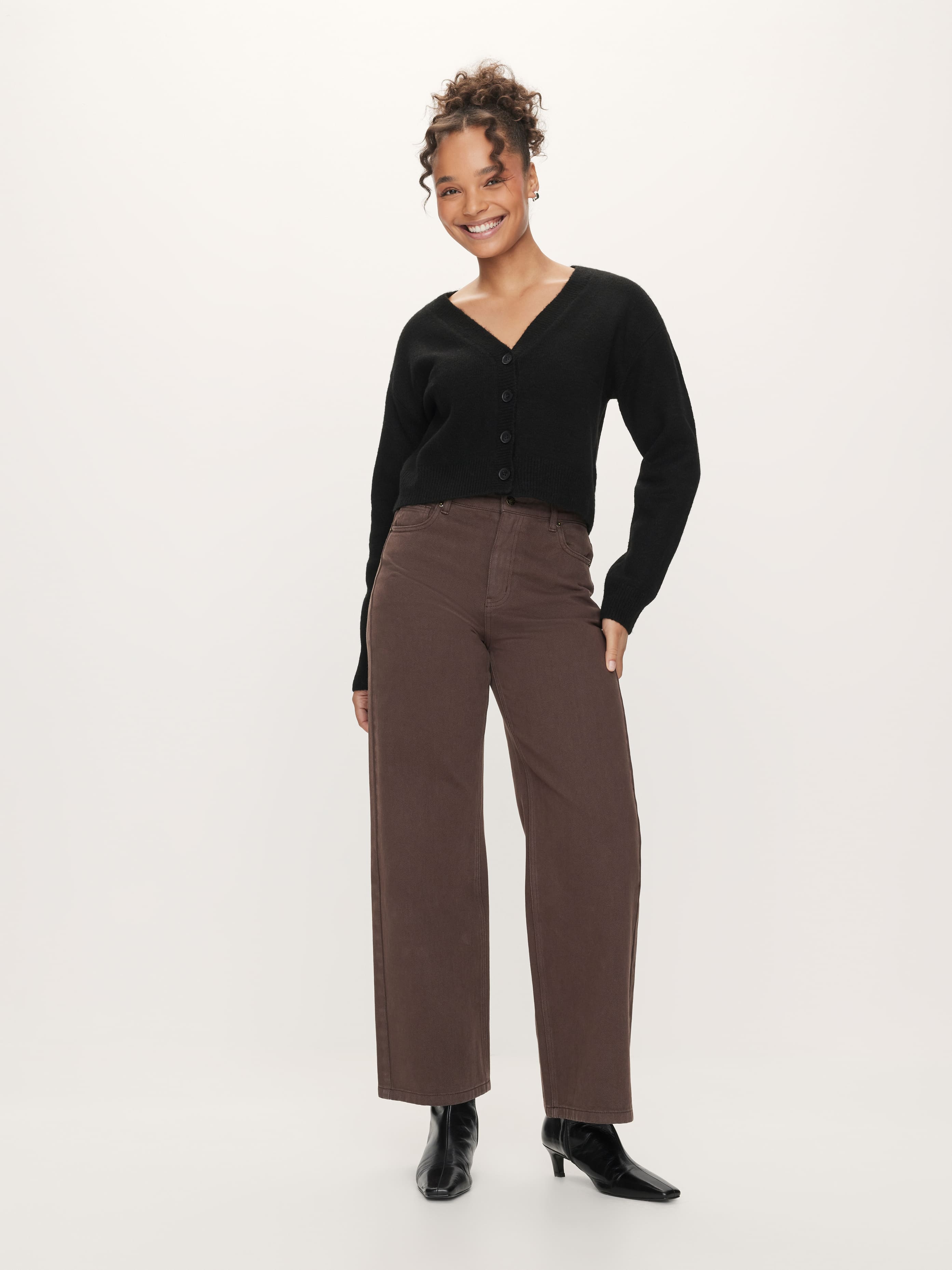 Isabella Crop Long Sleeve Cardi