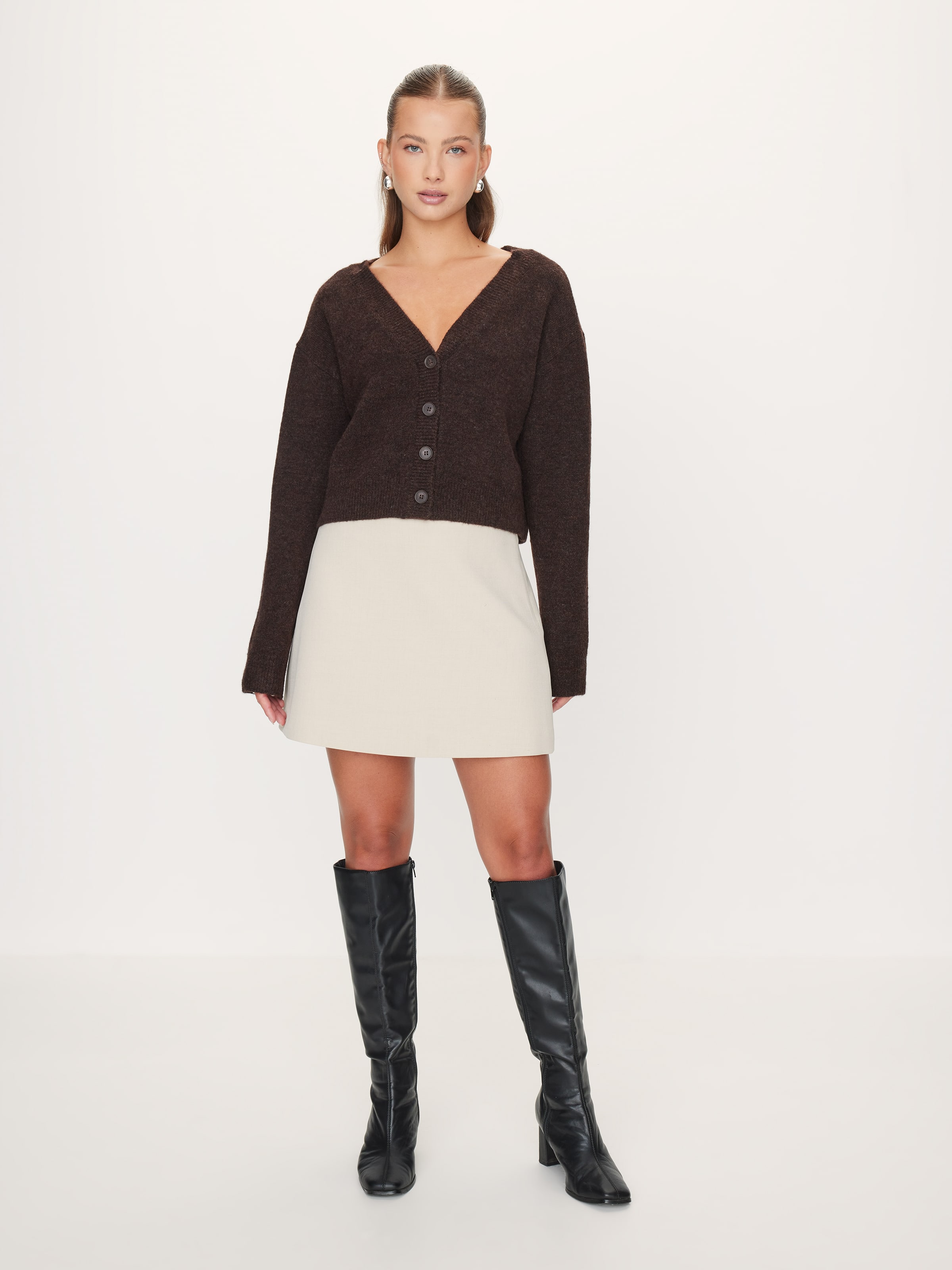 Isabella Crop Long Sleeve Cardi