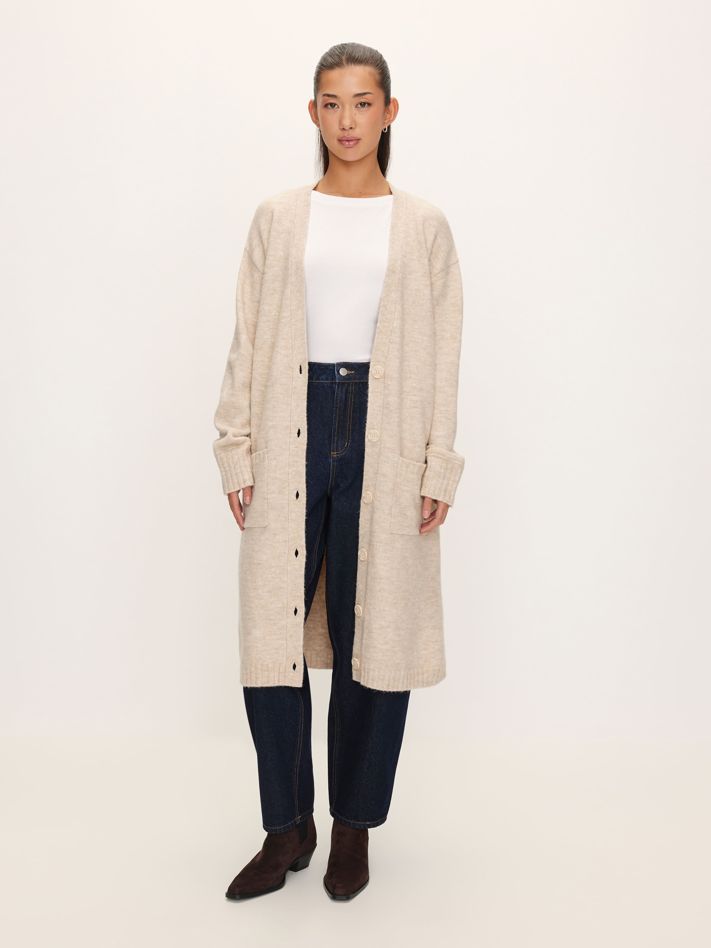 Jade Longline Long Sleeve Cardi