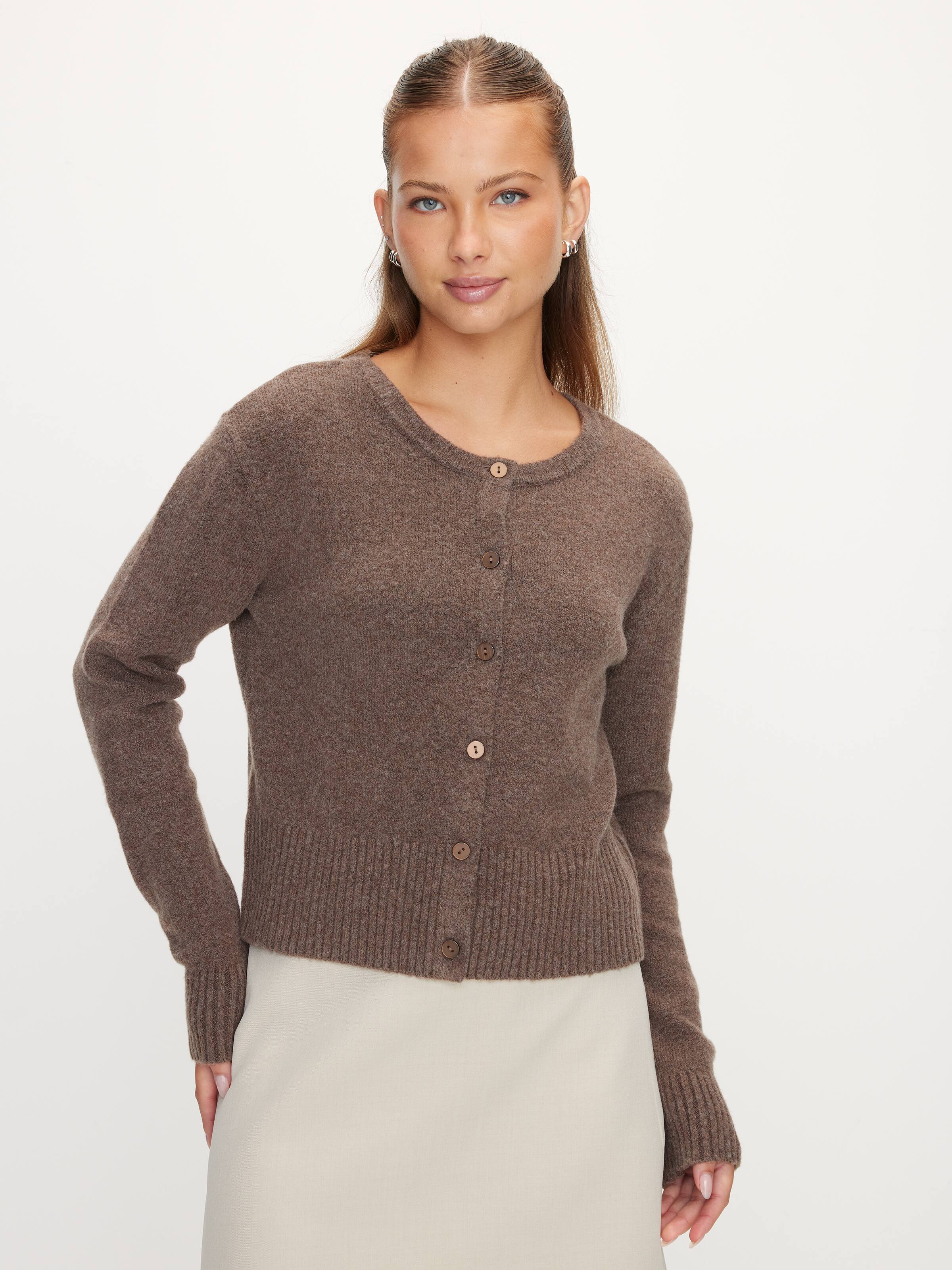 Cleo Deep Hem Long Sleeve Cardi