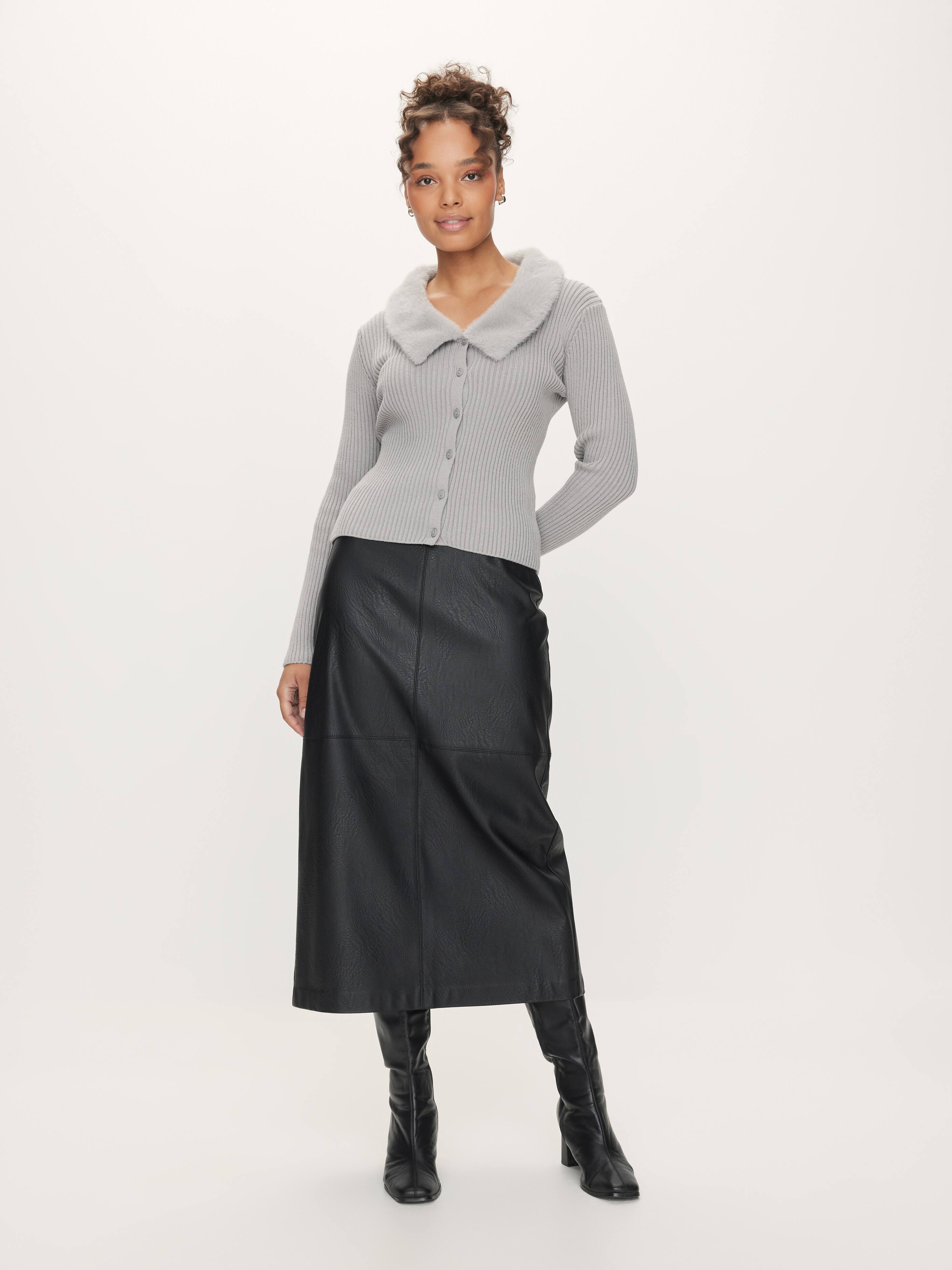 Coco Fur Trim Cardi