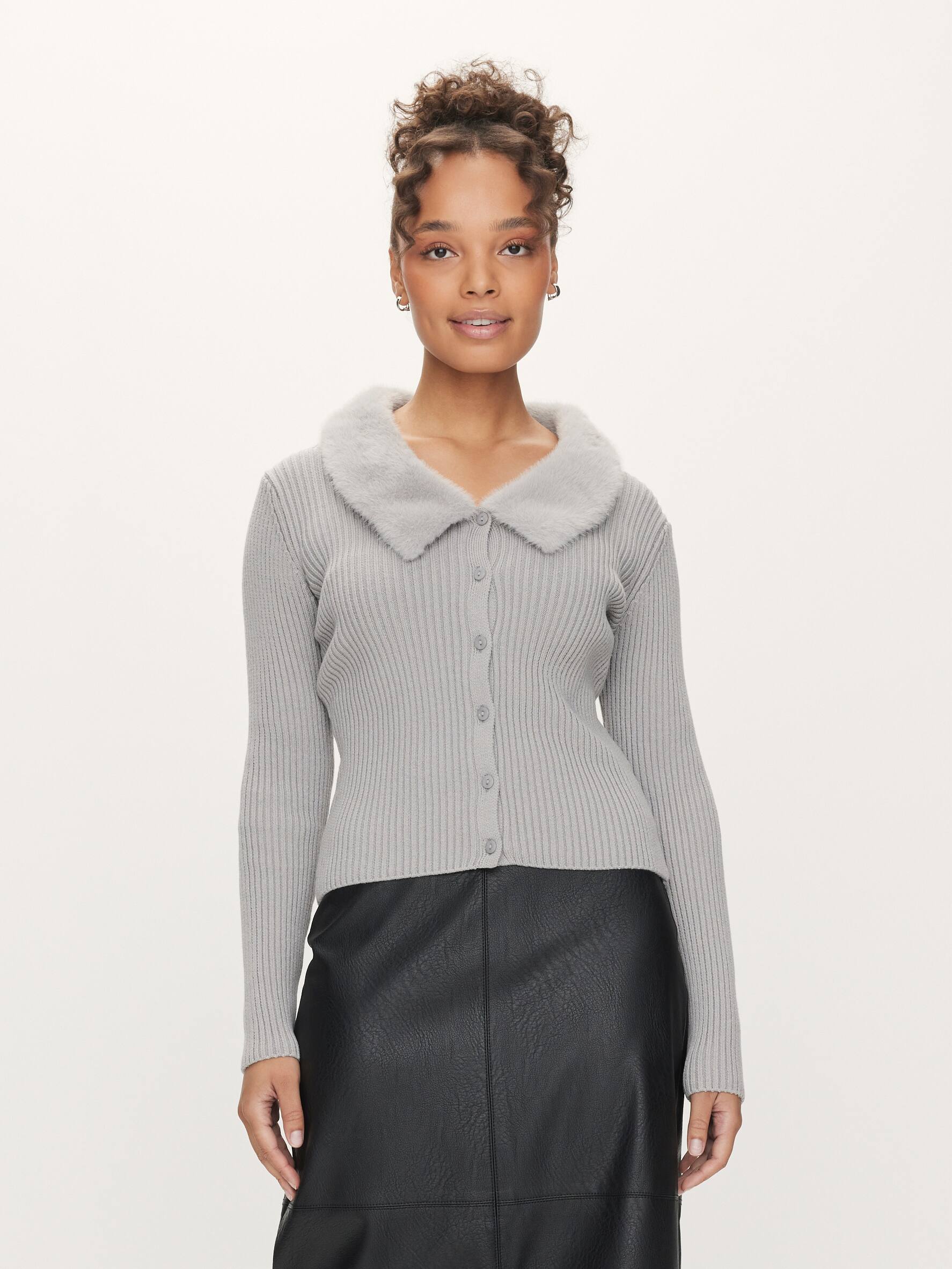 Coco Fur Trim Cardi