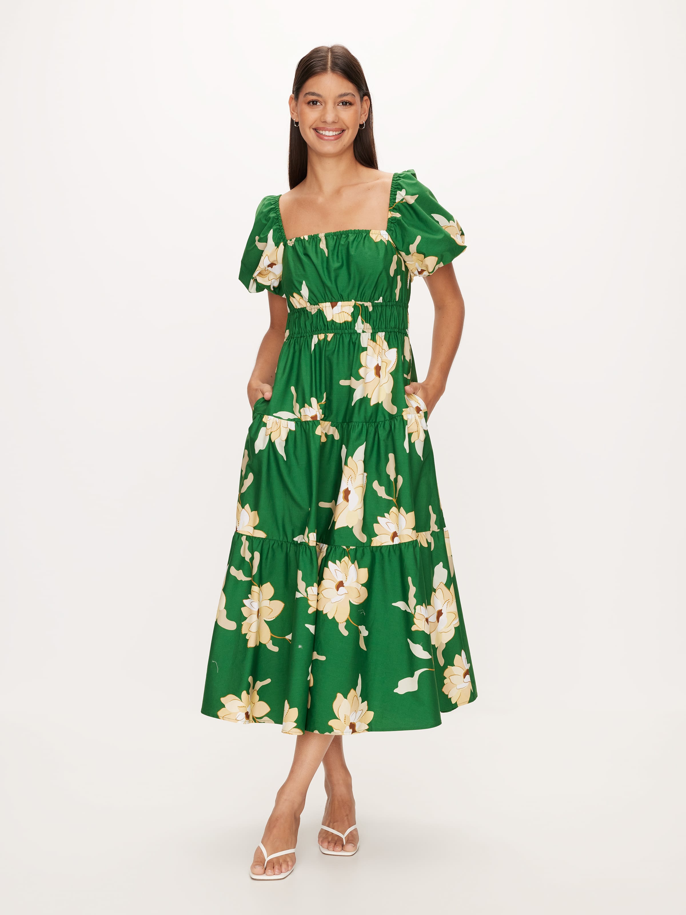 Mon Puff Sleeve Midi