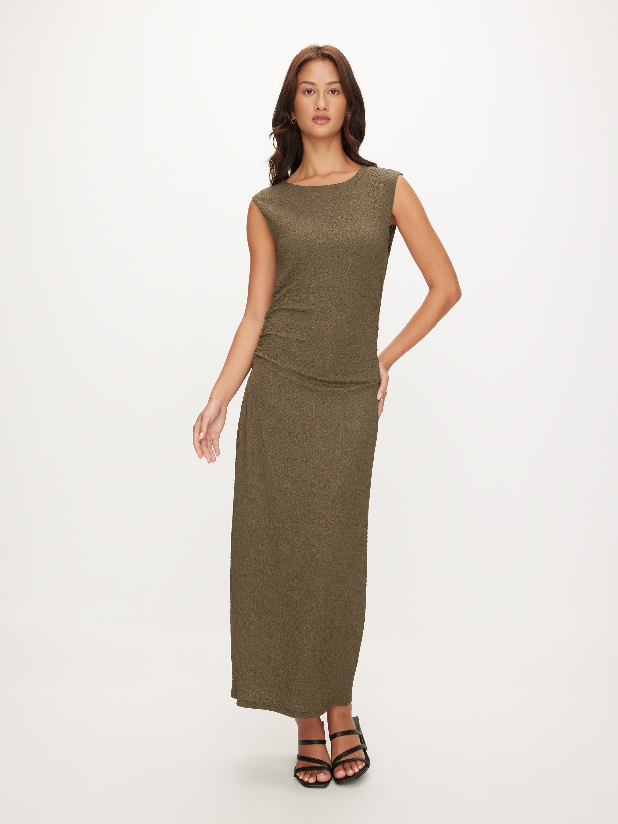 Teagan Textured Midi Dress