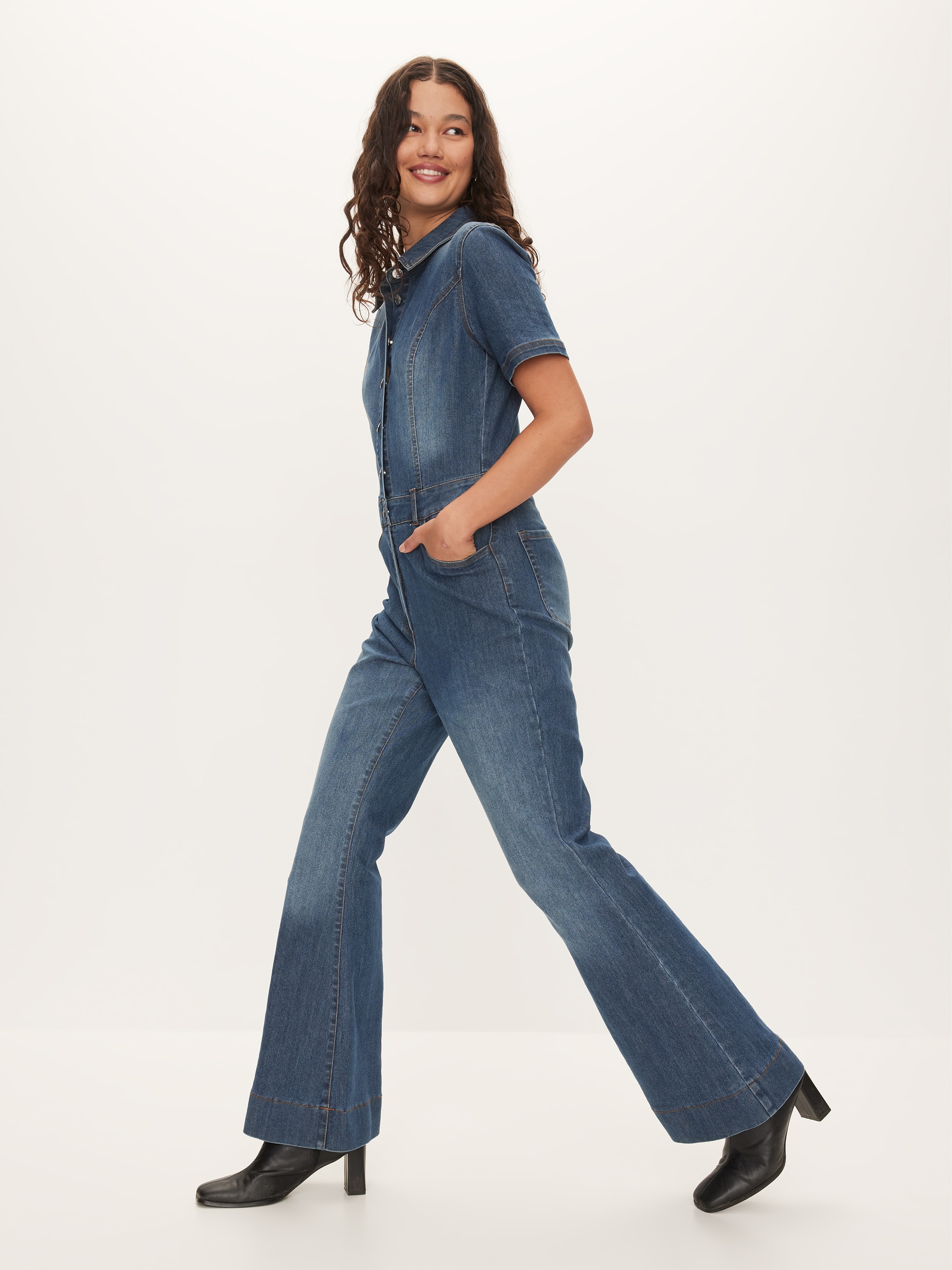 Denim jumpsuit nz on sale