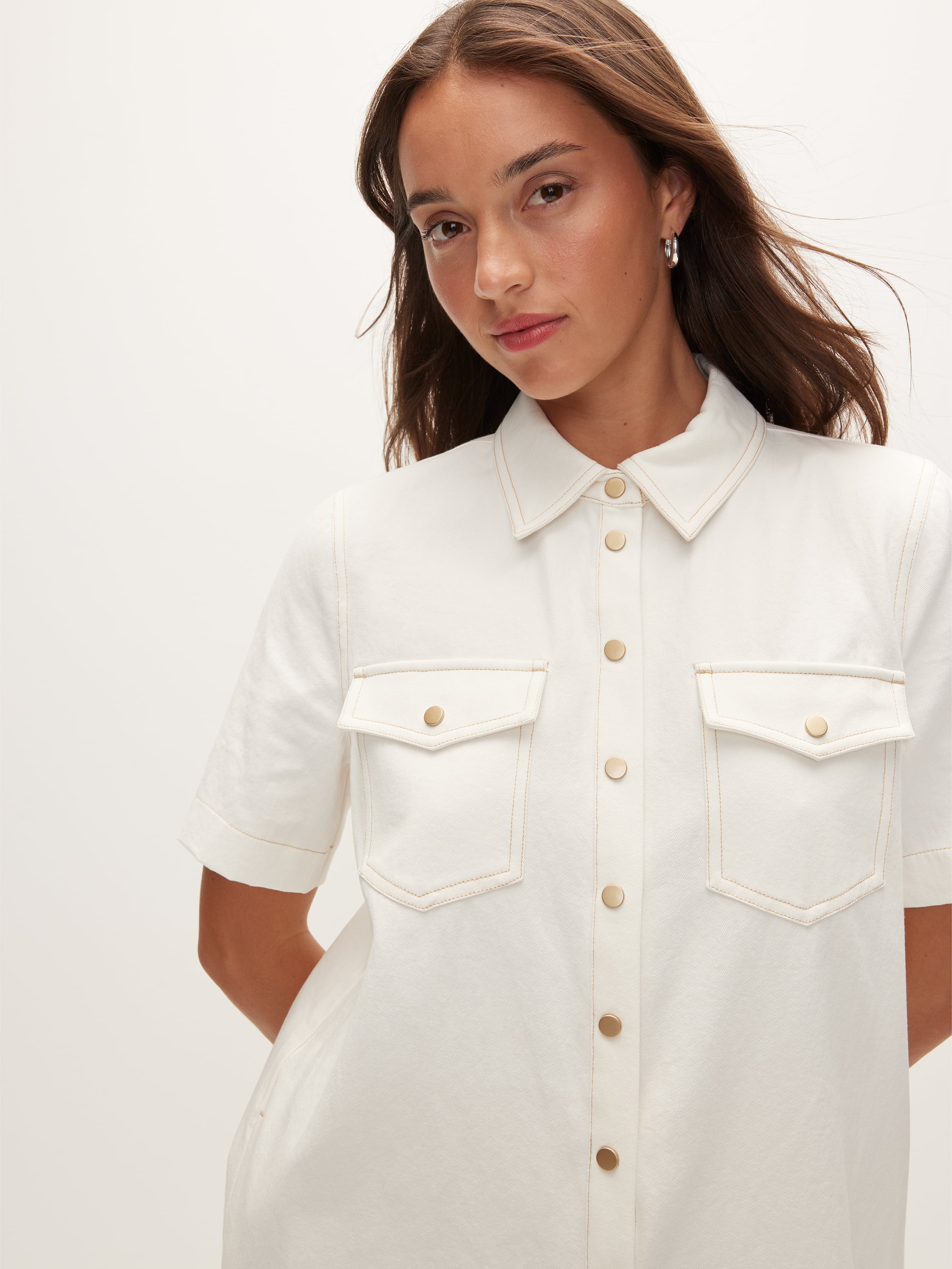 Image for Denim Shirt Mini Dress from JustGroupNZ