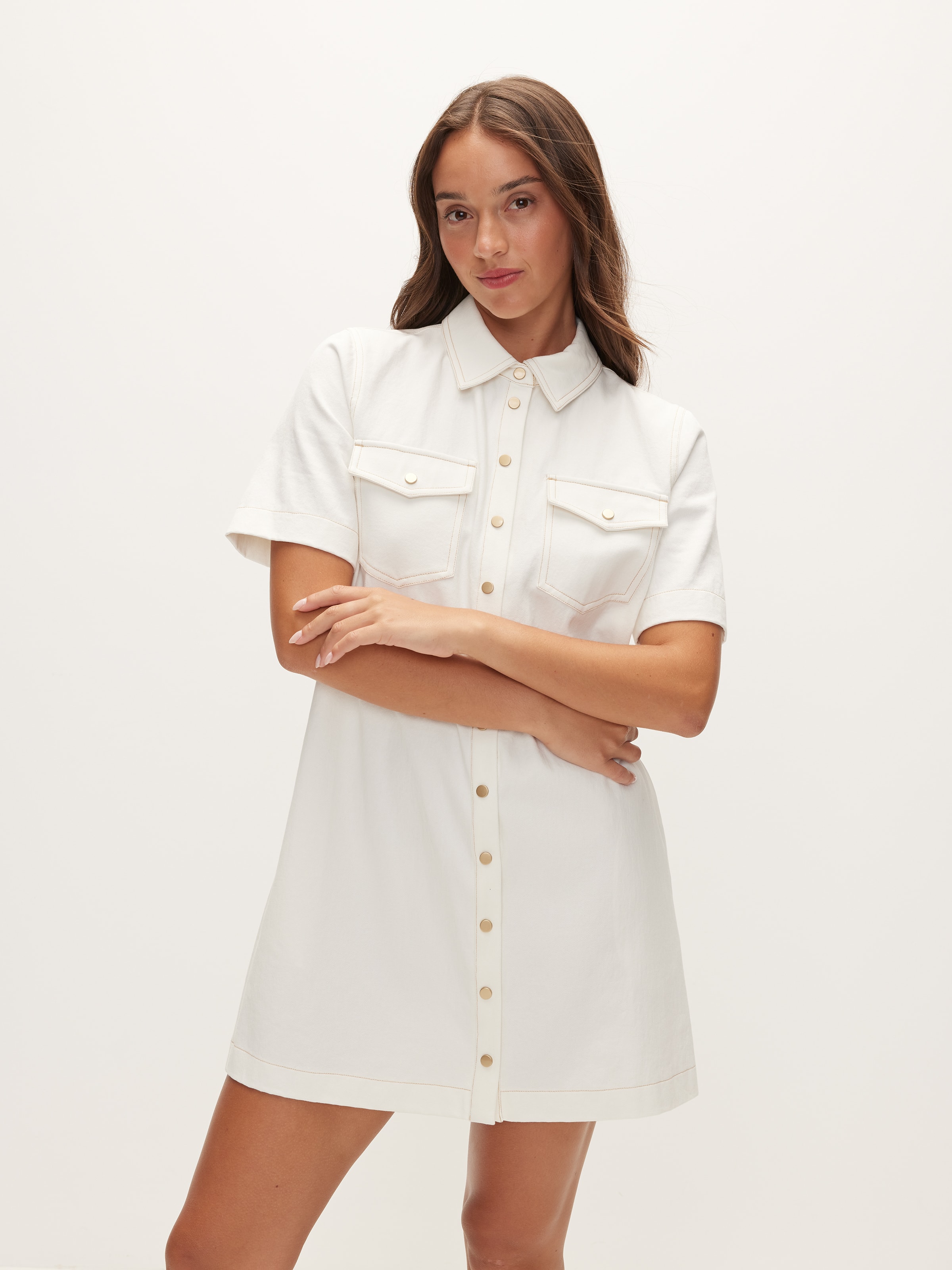 Image for Denim Shirt Mini Dress from JustGroupNZ