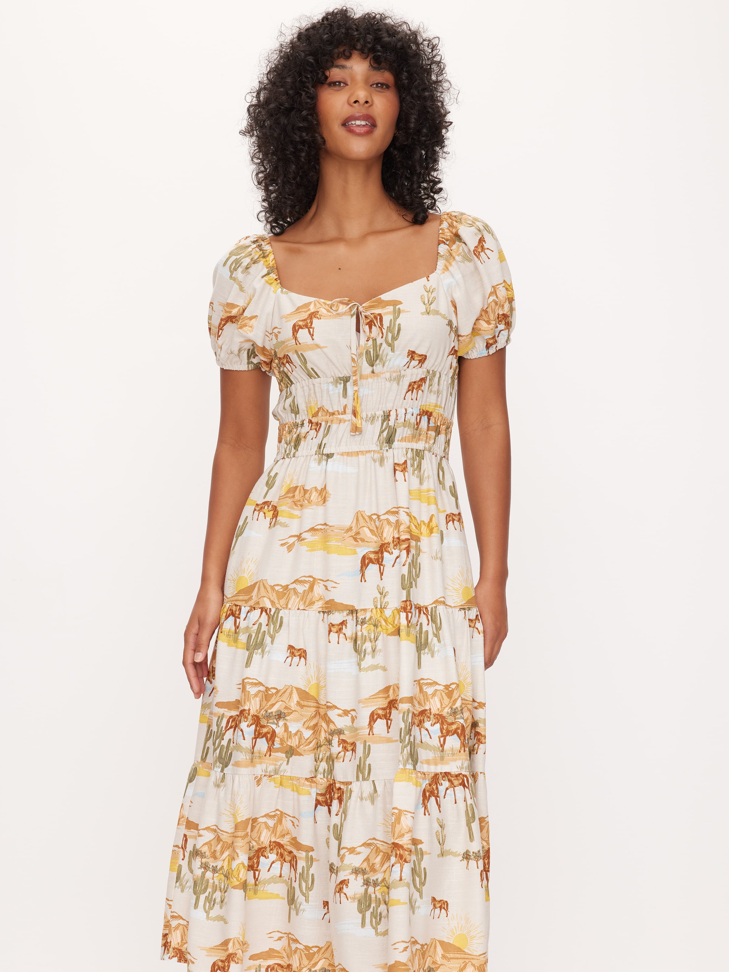 Lola Tiered Midi Dress