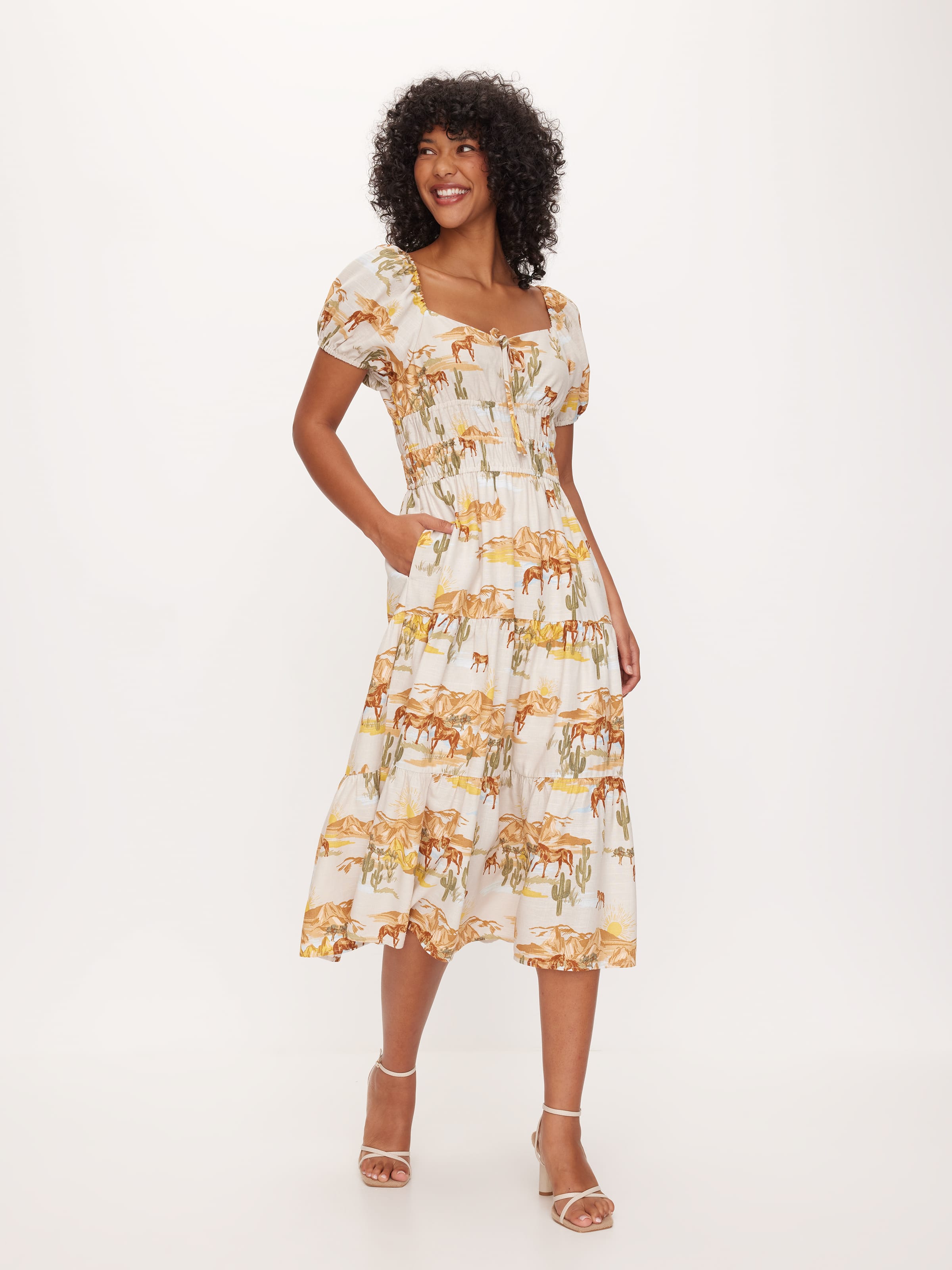 Image for Lola Tiered Midi Dress from JustGroupNZ