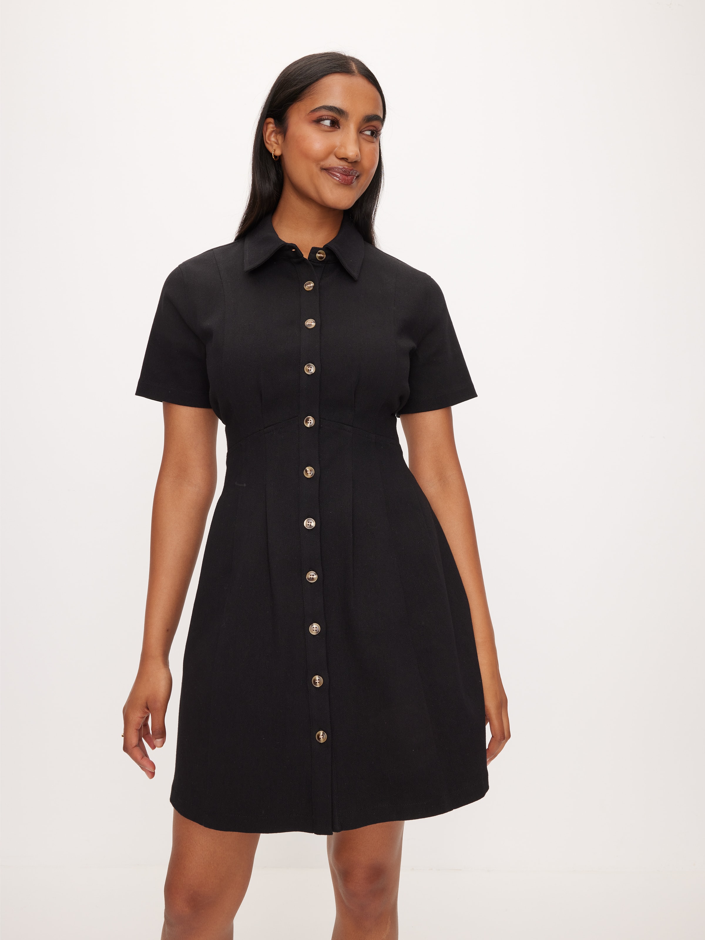 Briana Twill Mini Dress