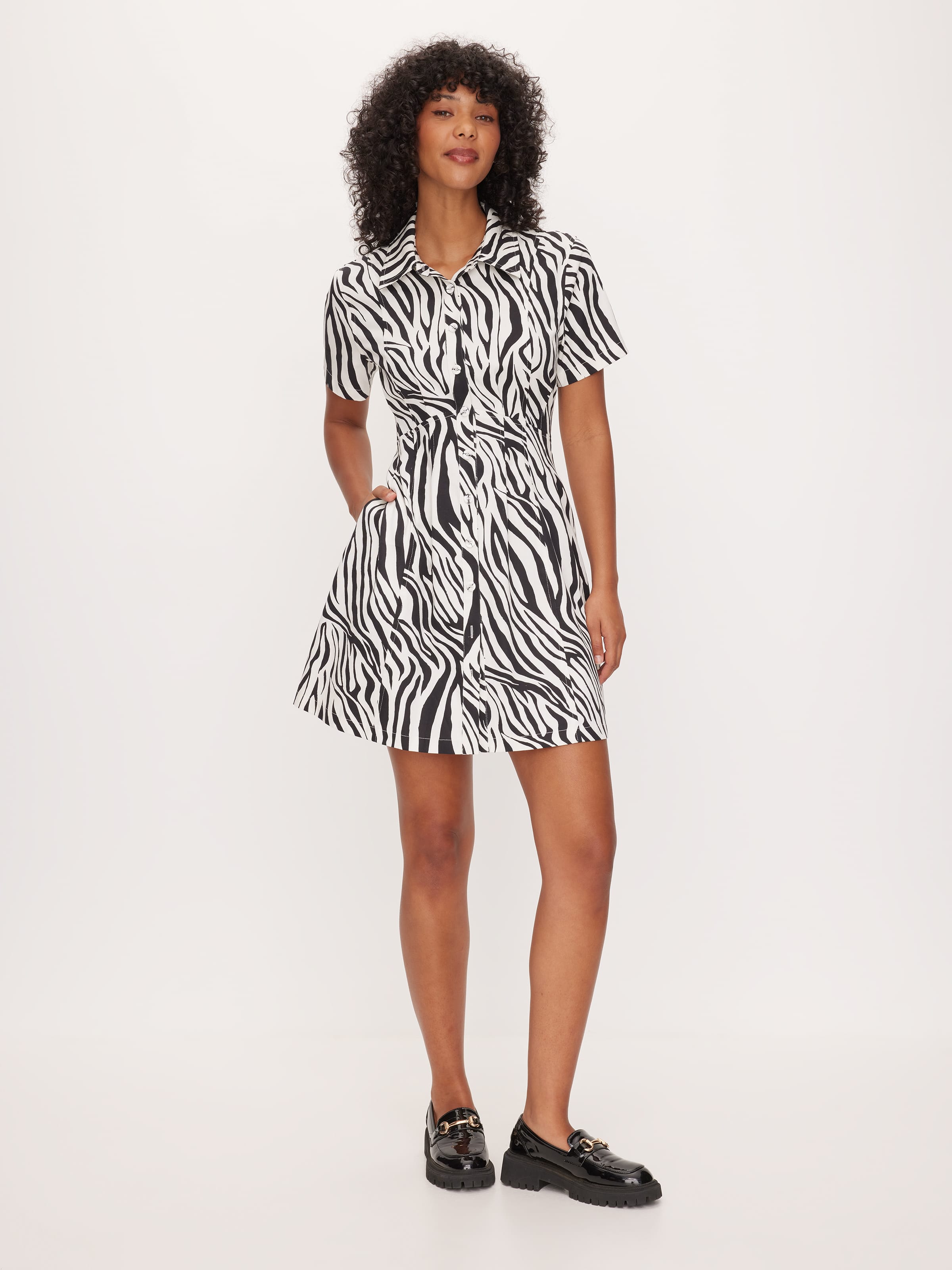 Briana Twill Mini Dress