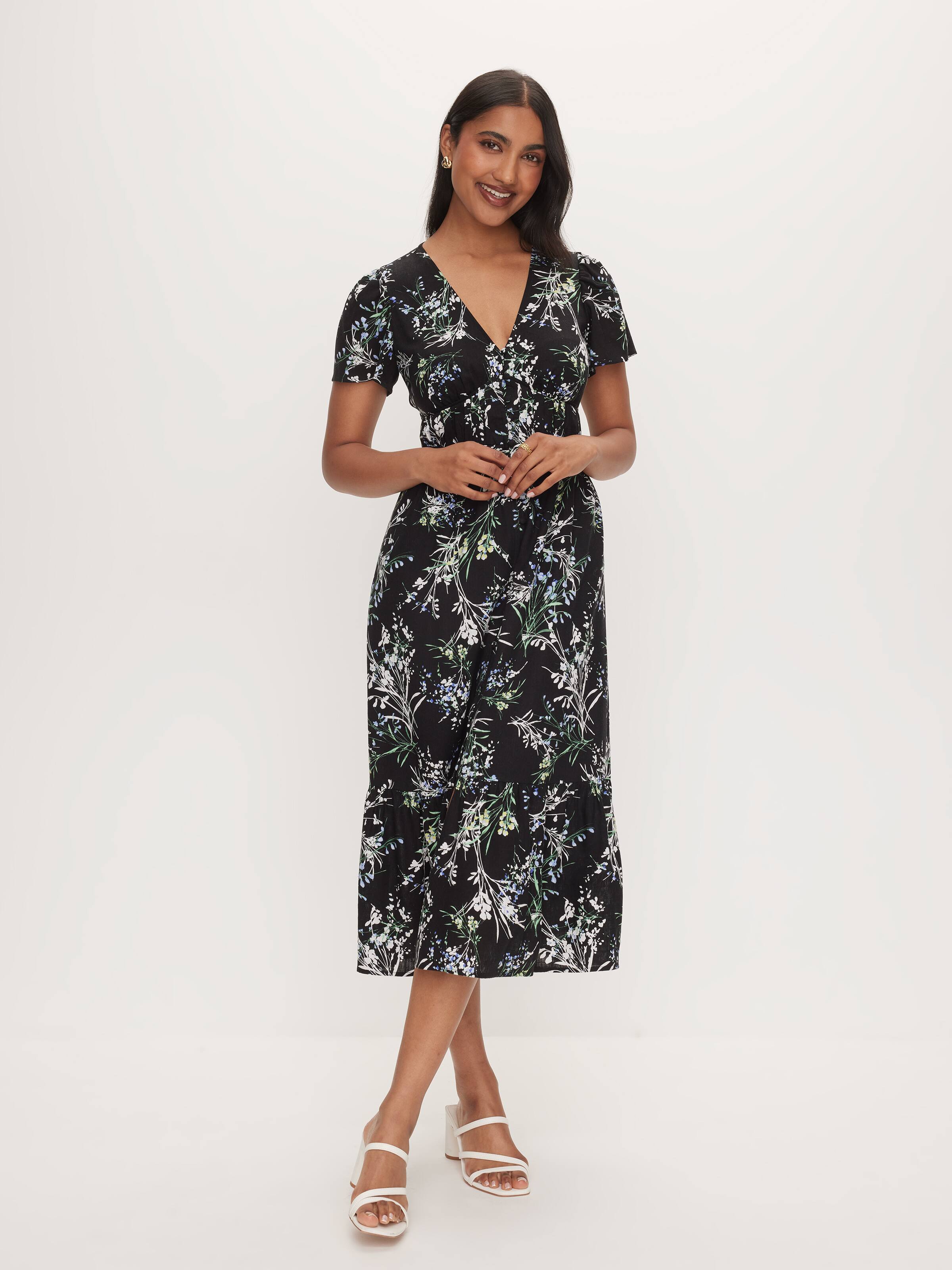 Carla Tiered Midi Dress