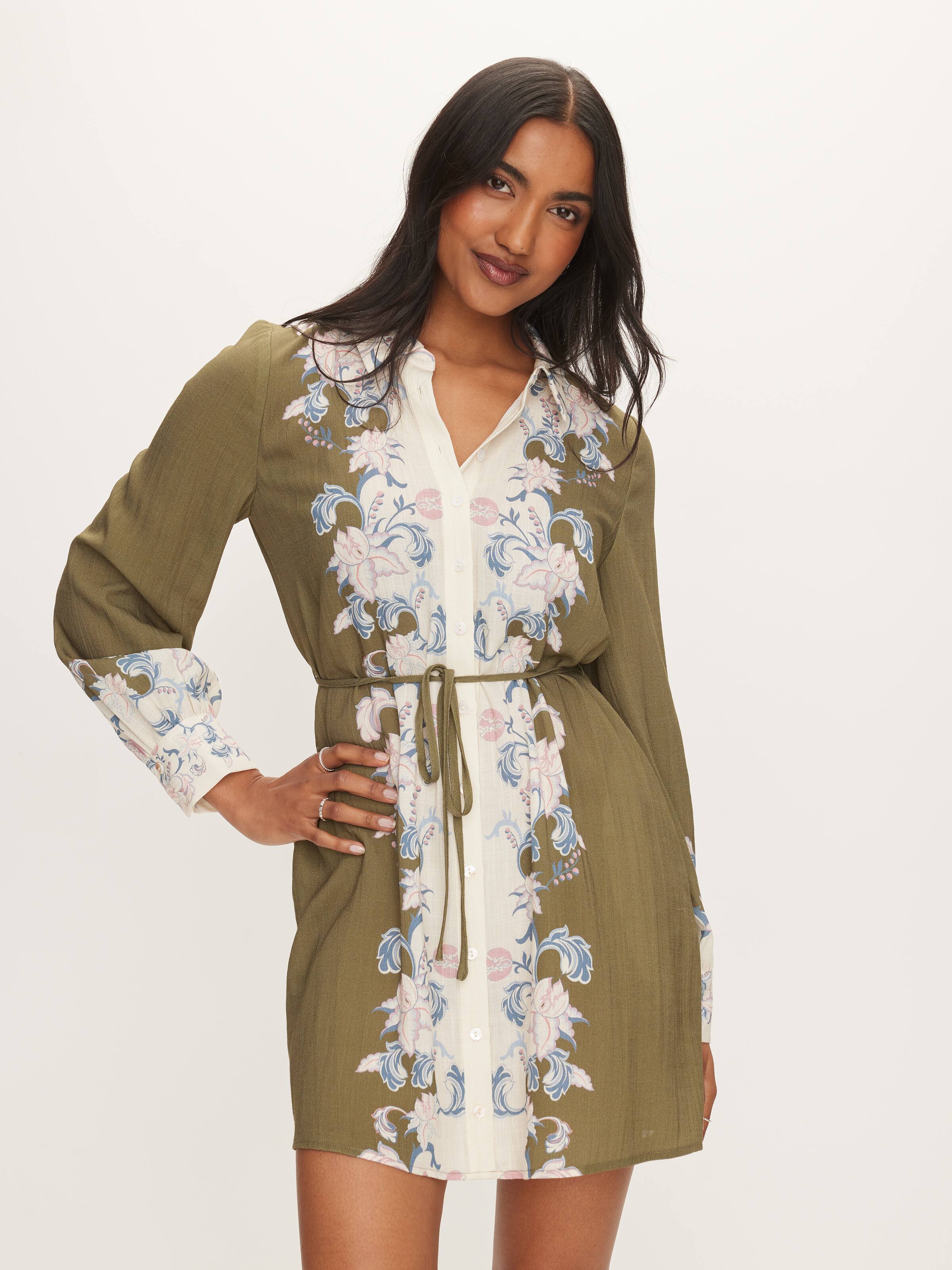 Eve Skater Long Sleeve Mini Dress