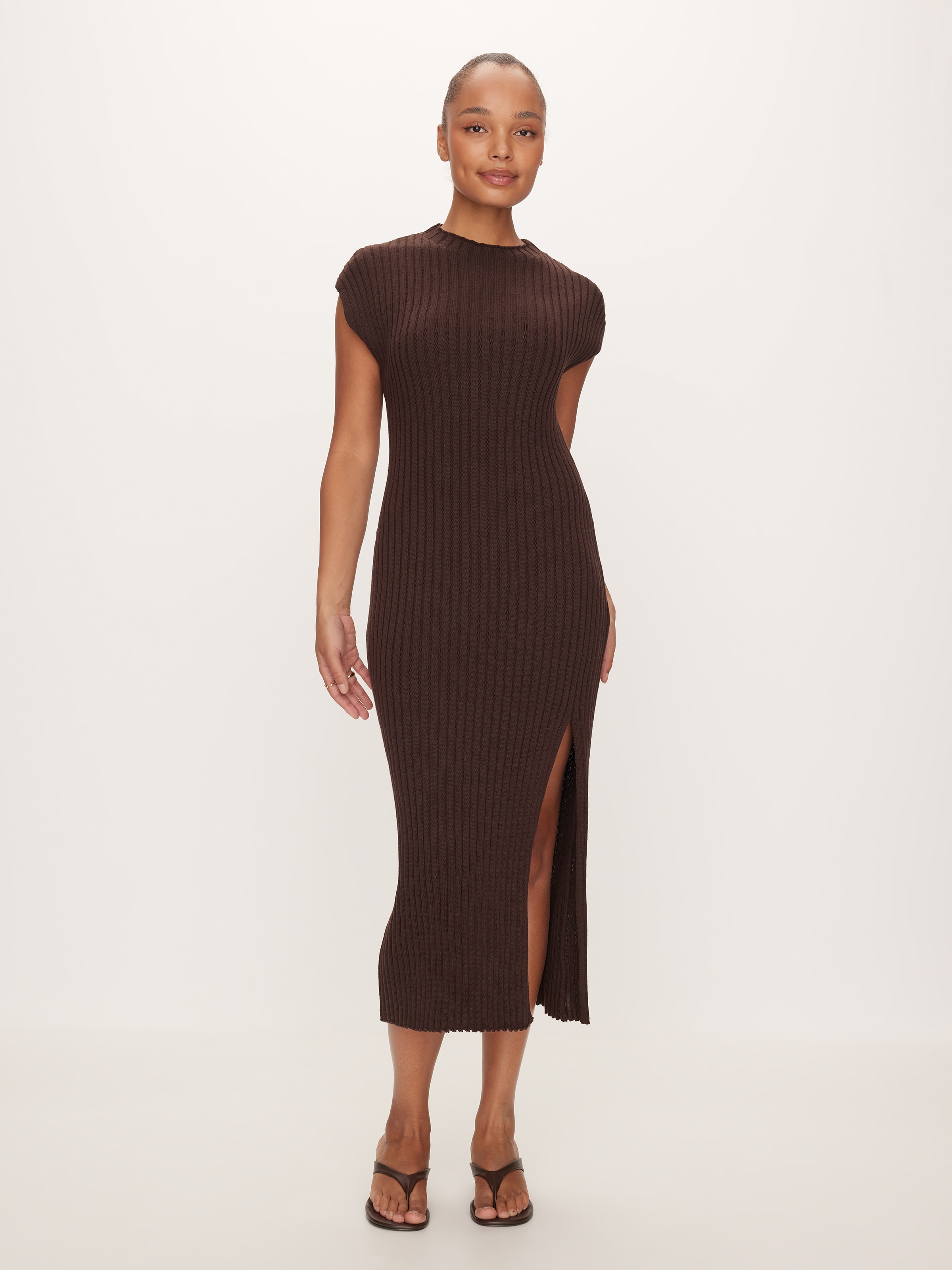 Irene Ribbed Midi Dress