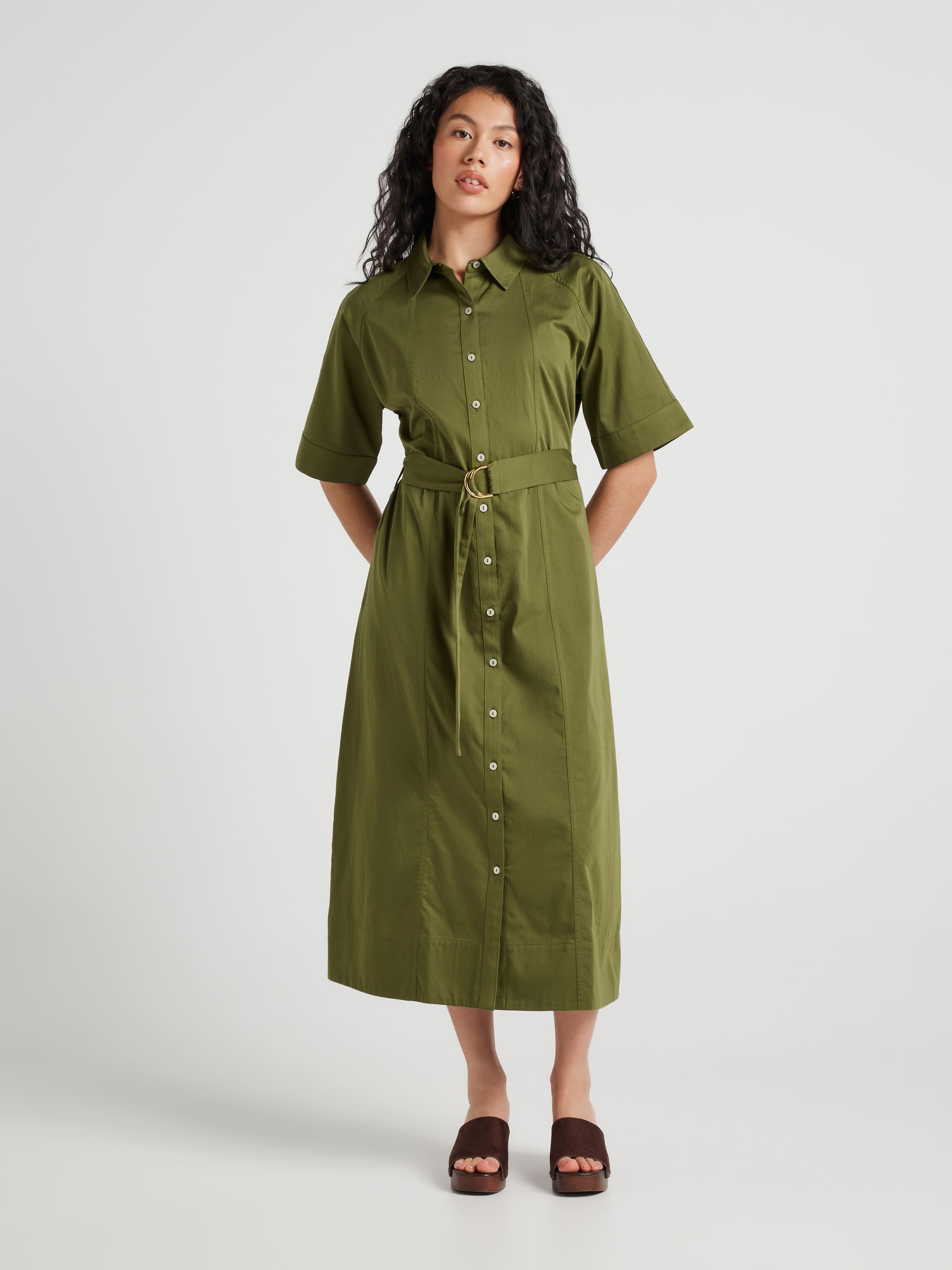 Mara Raglan Shirt Midi