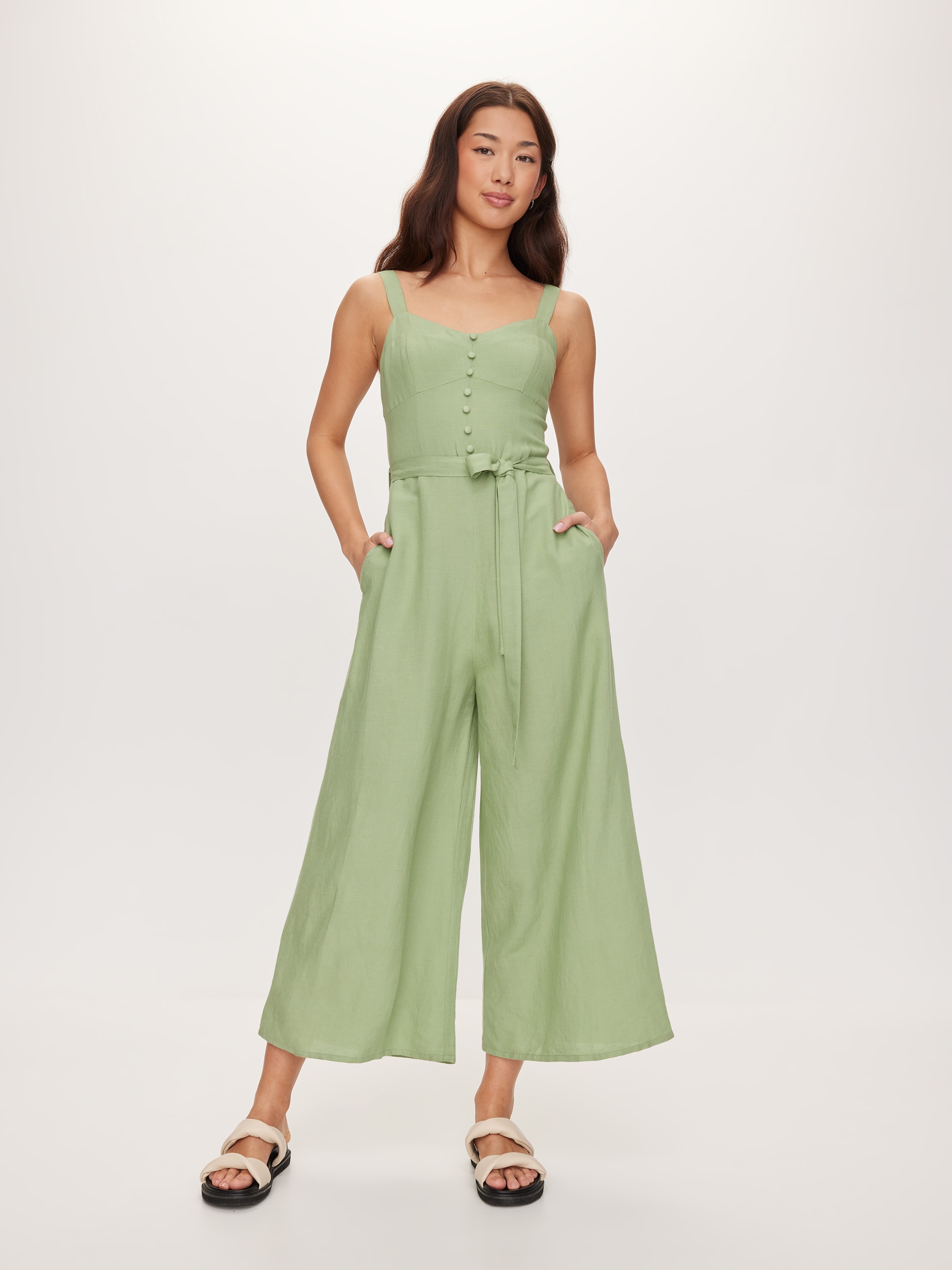 Dotti green jumpsuit on sale