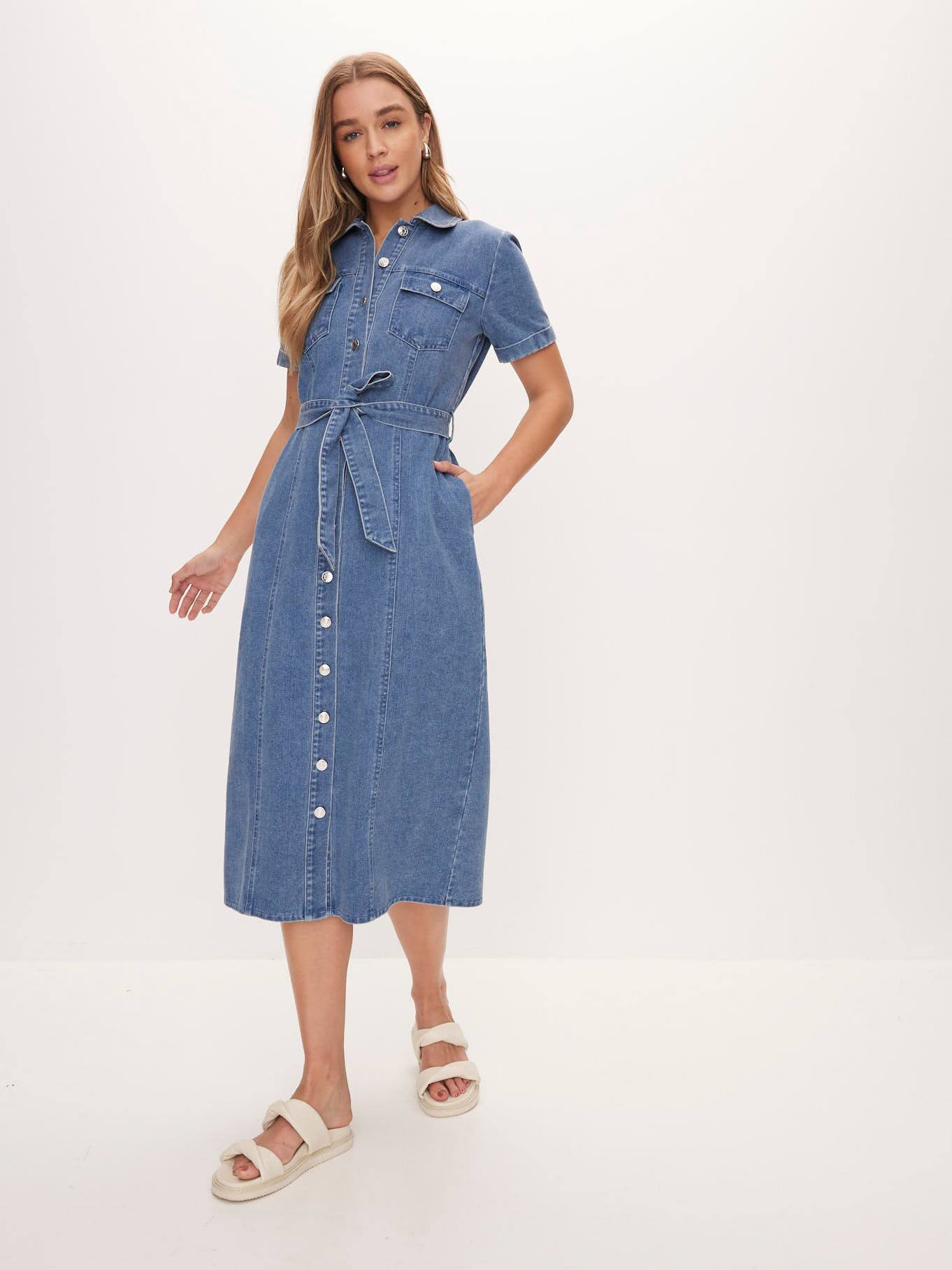 Paxton Midi Denim Dress