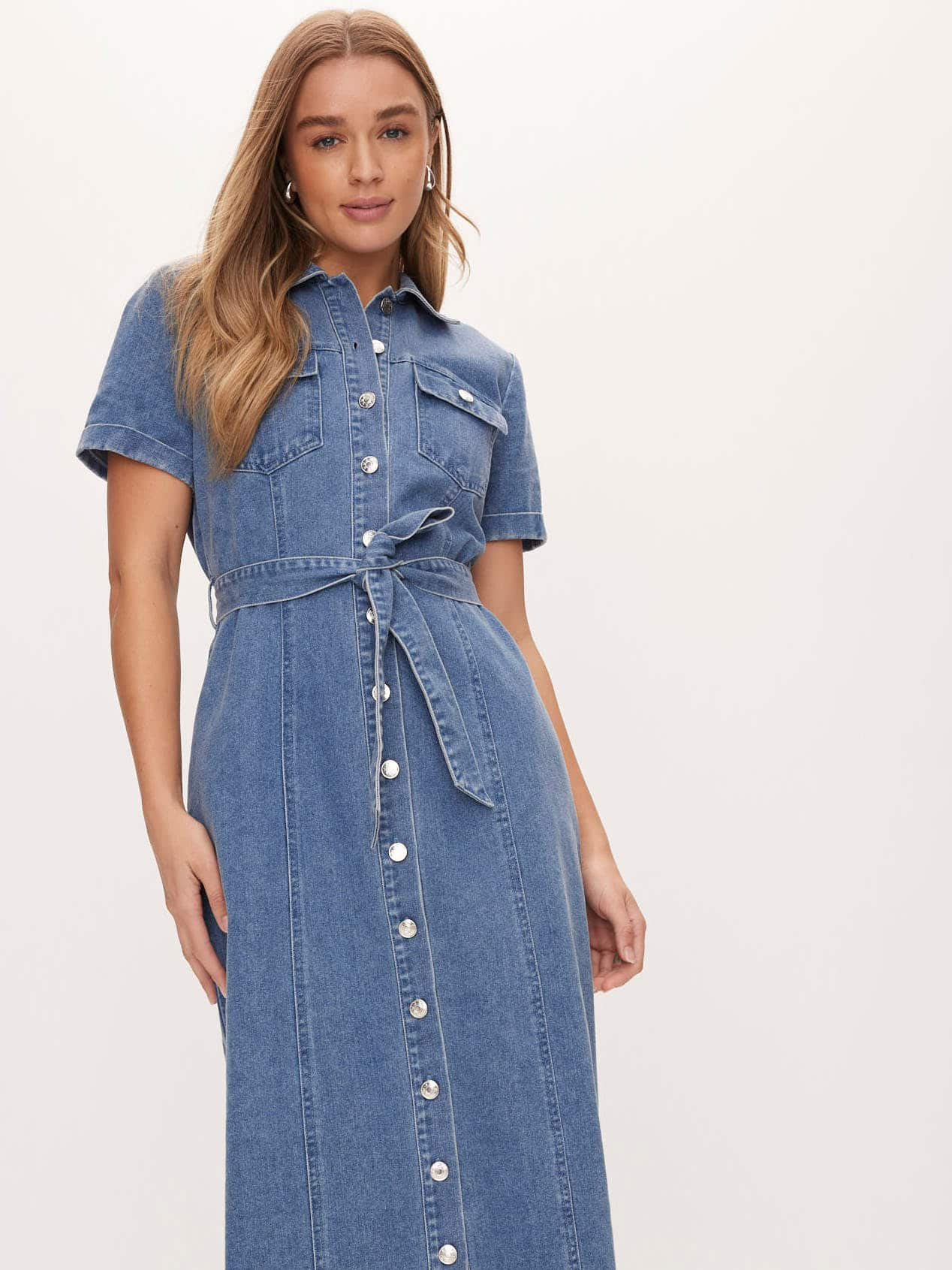 Paxton Midi Denim Dress