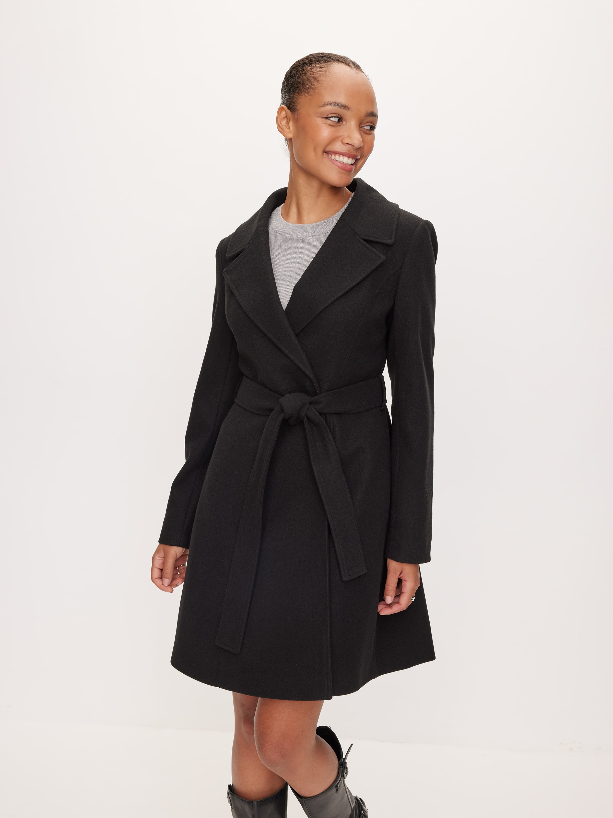 Stockholm Faux Fur Collar Coat