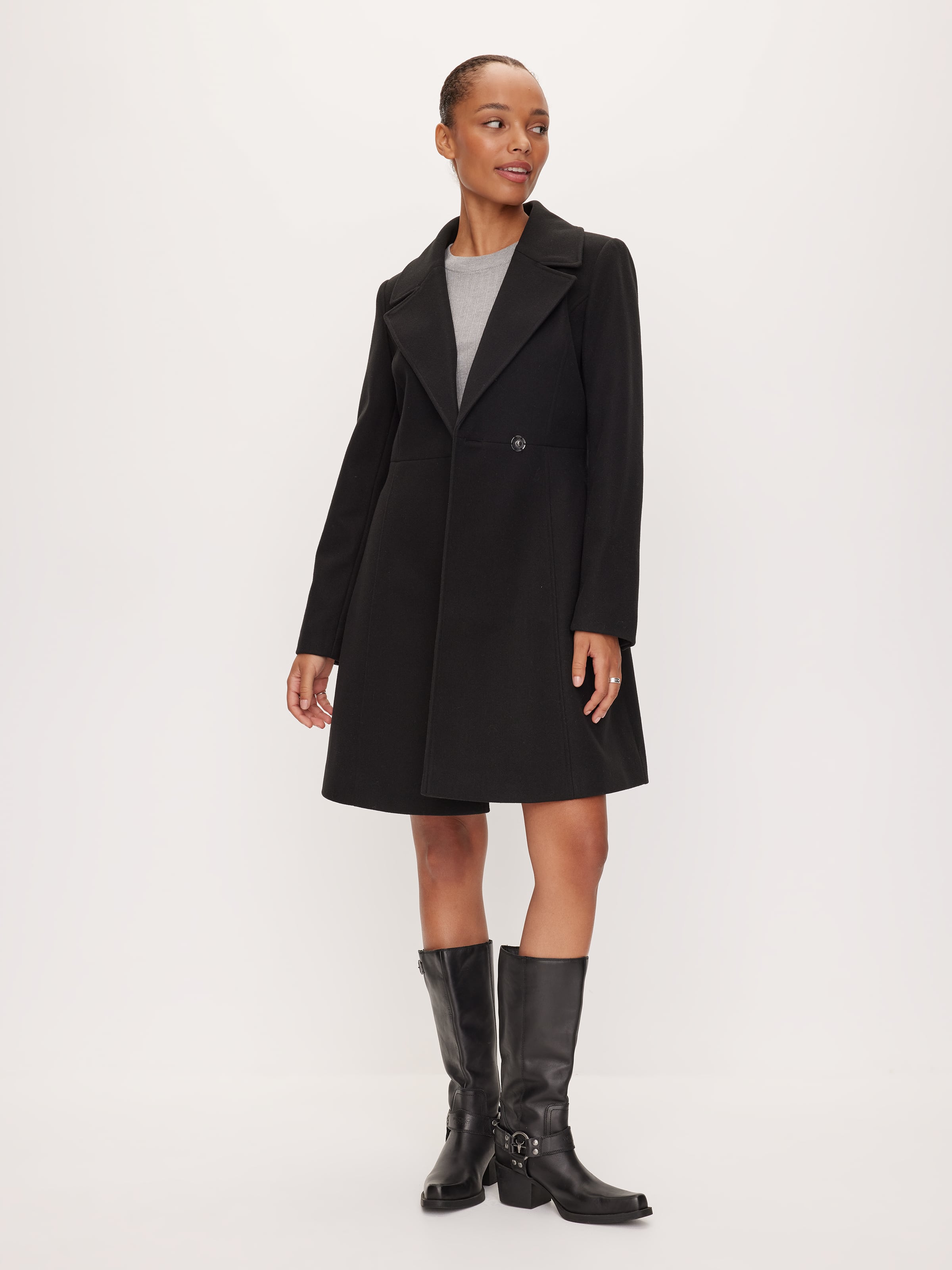 Image for Stockholm Faux Fur Collar Coat from JustGroupNZ