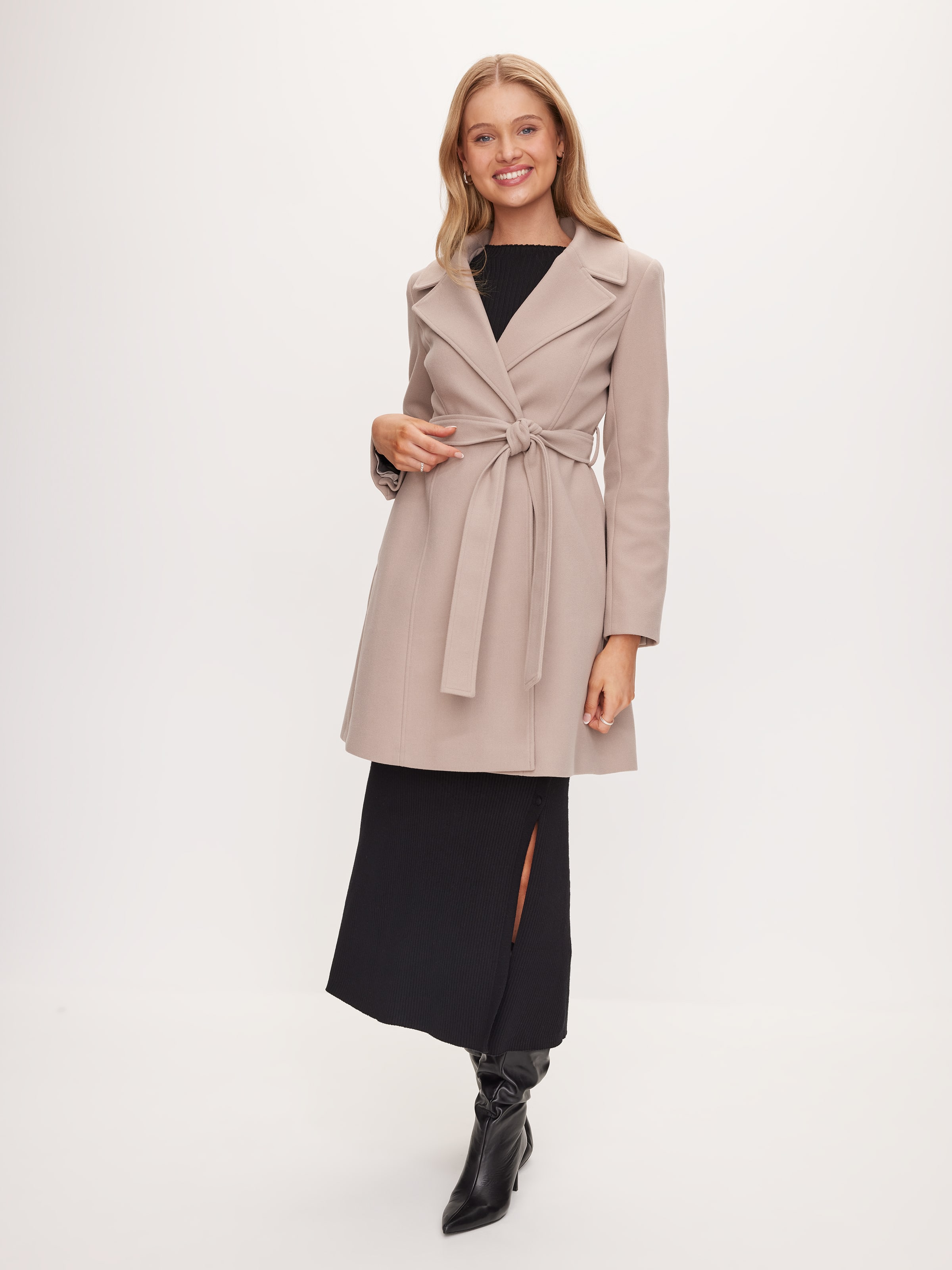 Stockholm Faux Fur Collar Coat