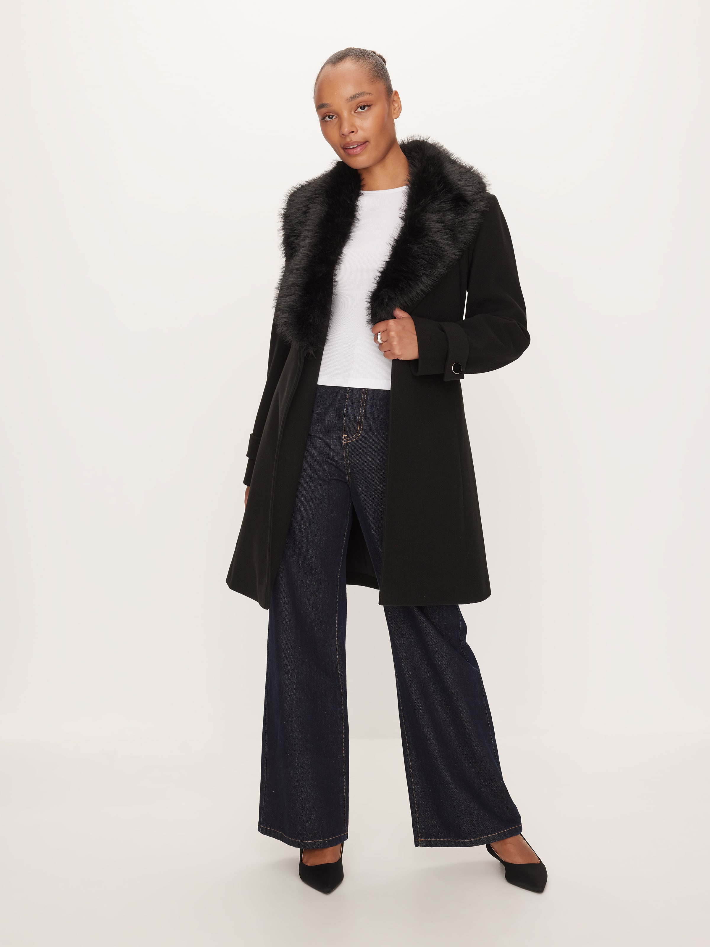 Aurora Fur Collar Coat
