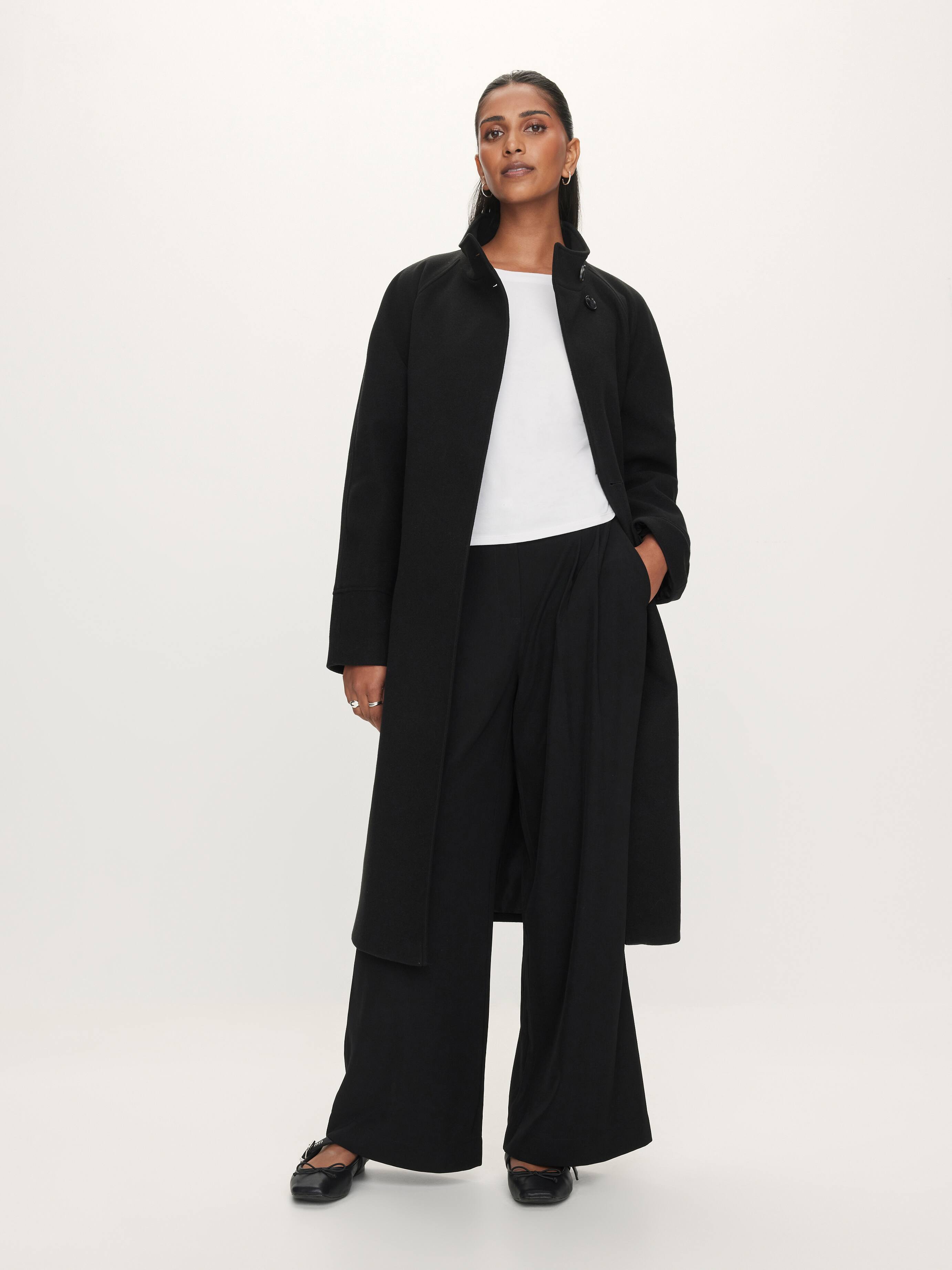Dusk Funnel Neck Coat