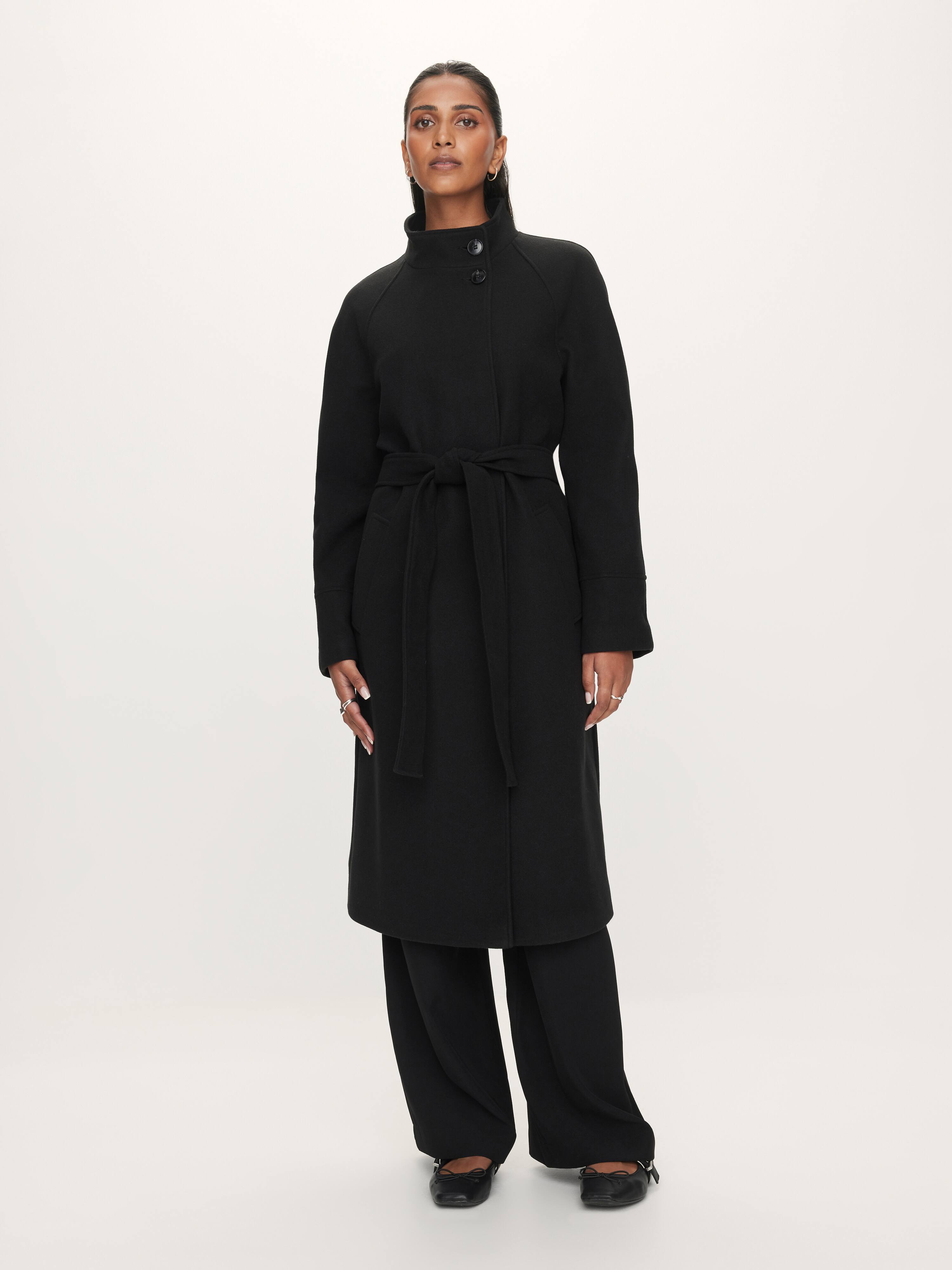 Dusk Funnel Neck Coat