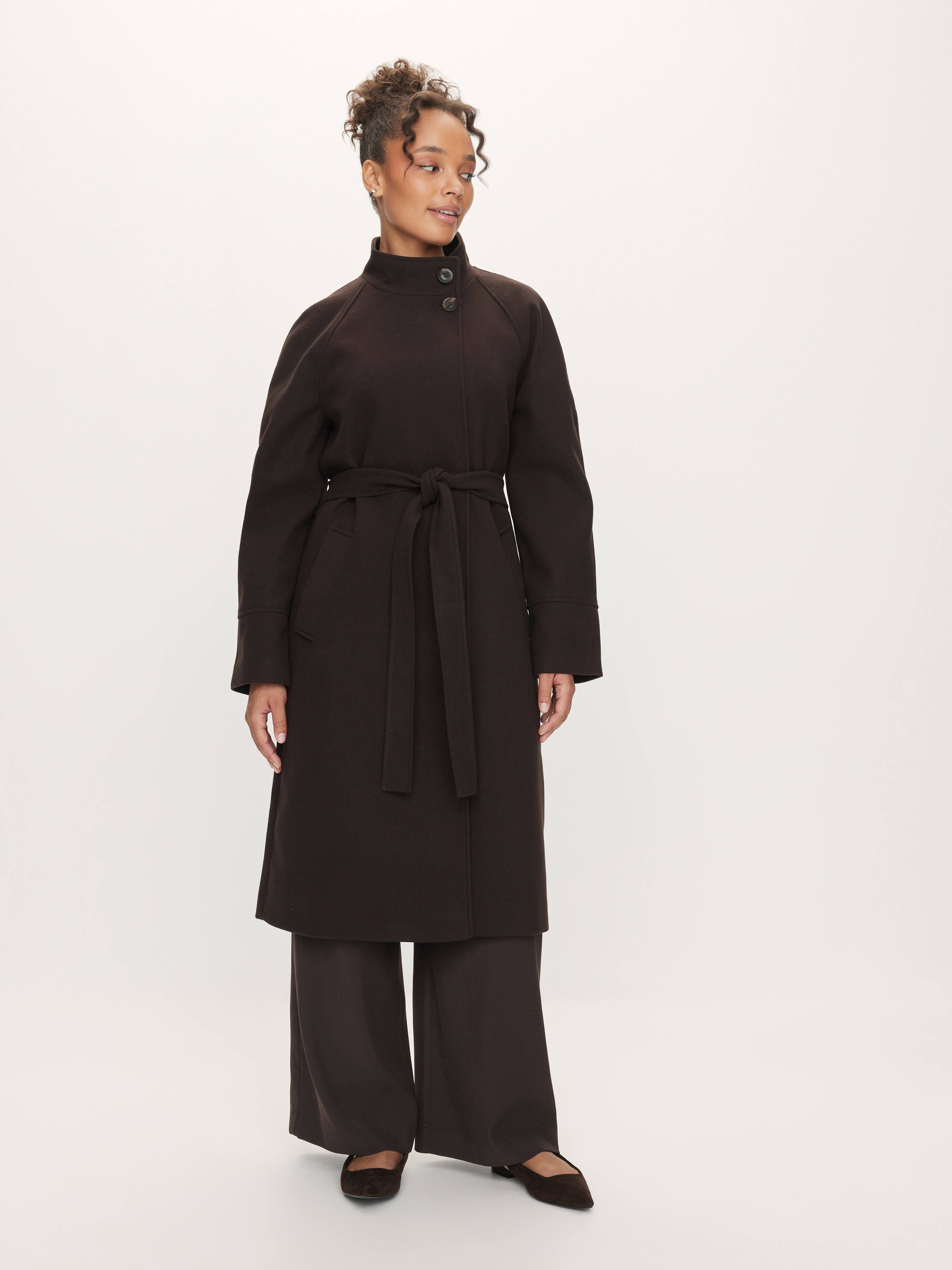 Dusk Funnel Neck Coat