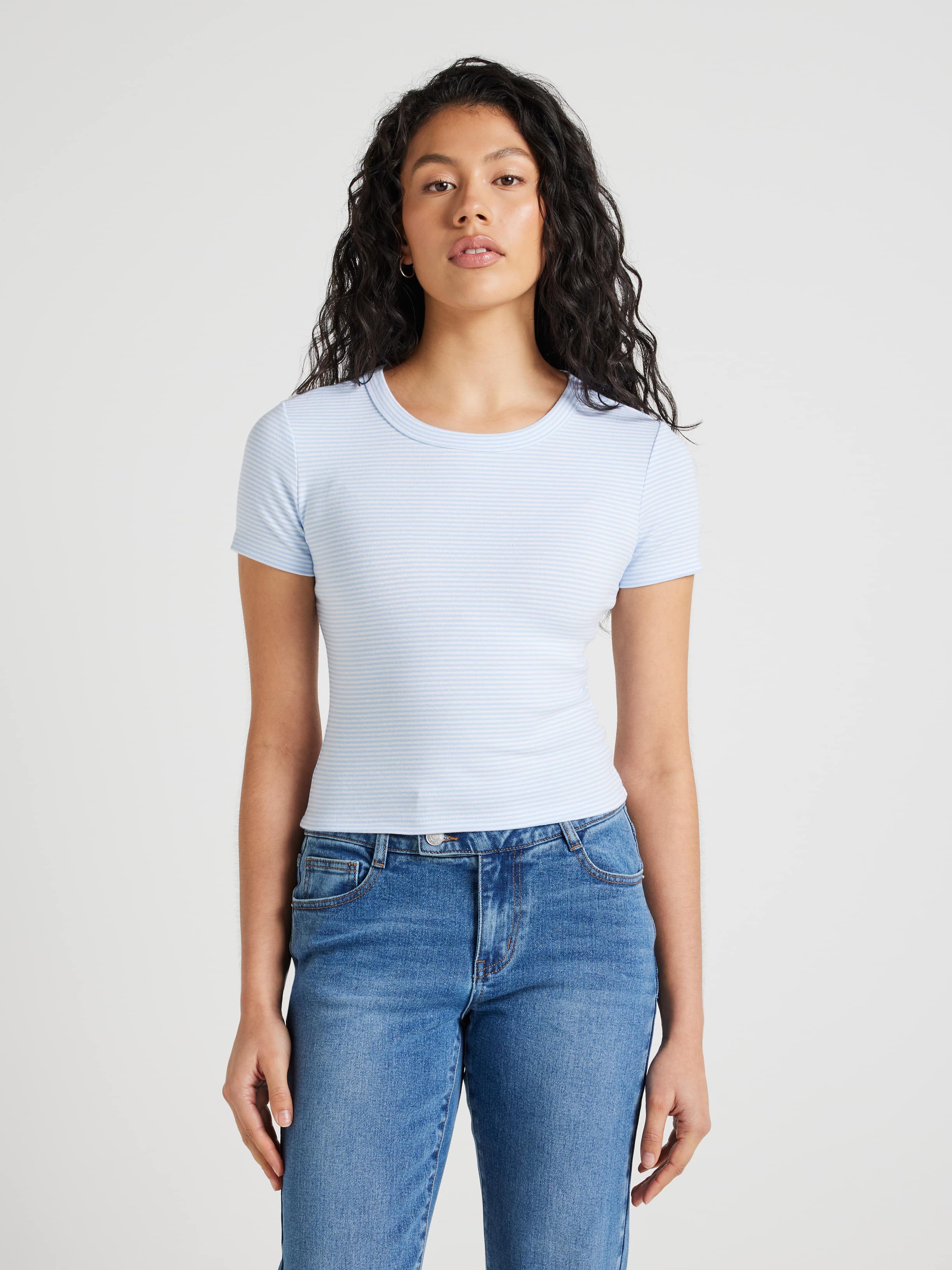 Fitted Crew Neckline Baby Tee