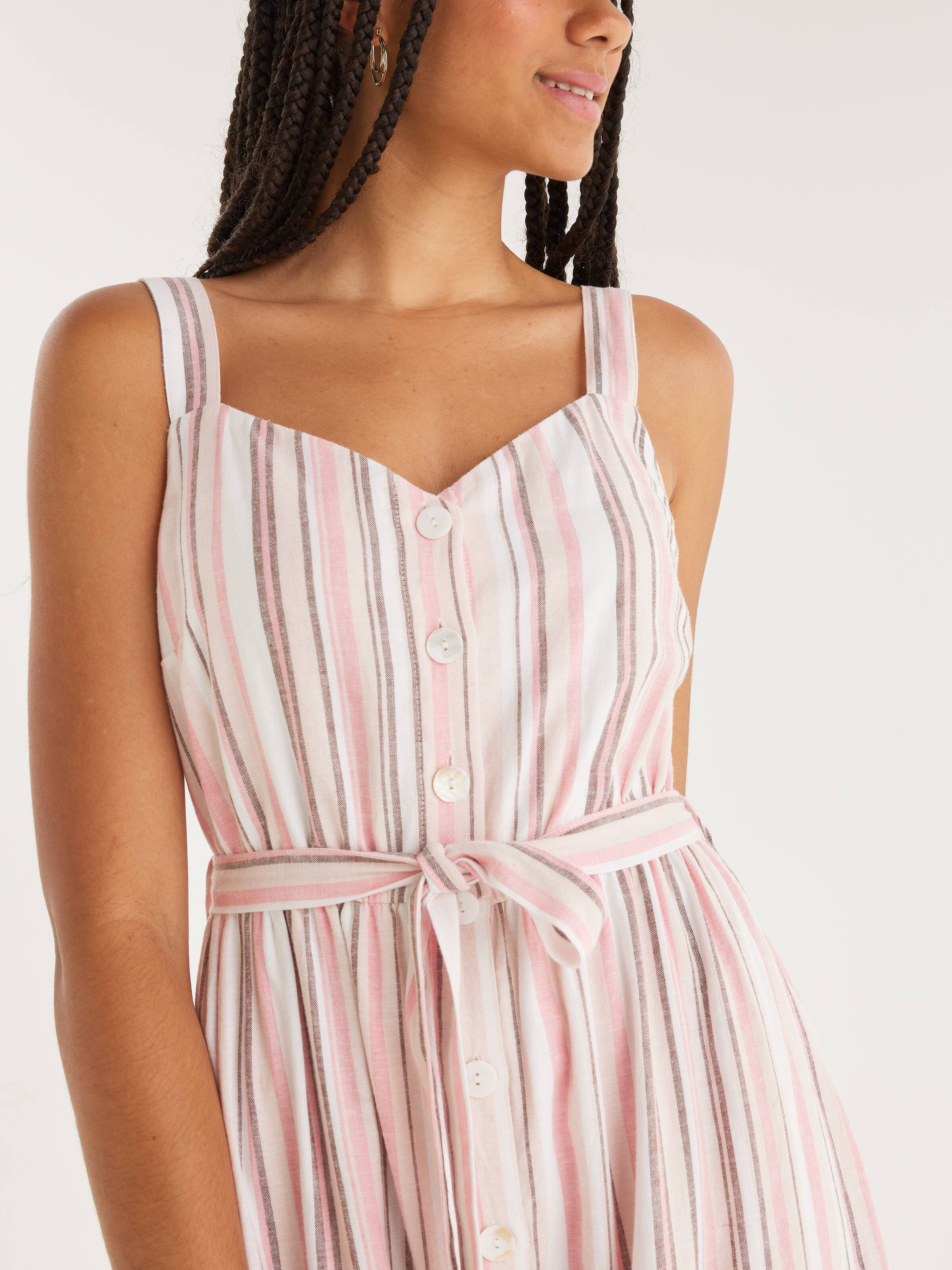 Lisa Button Through Midi Dress Dotti Online