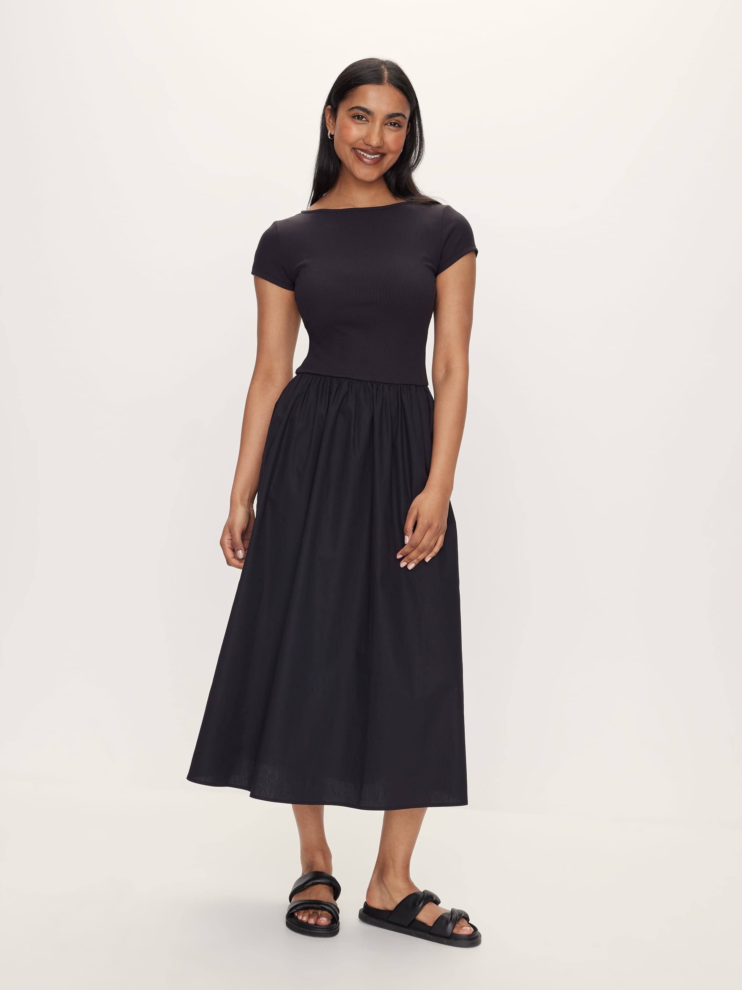Bianca Cap Sleeve Midi Dress