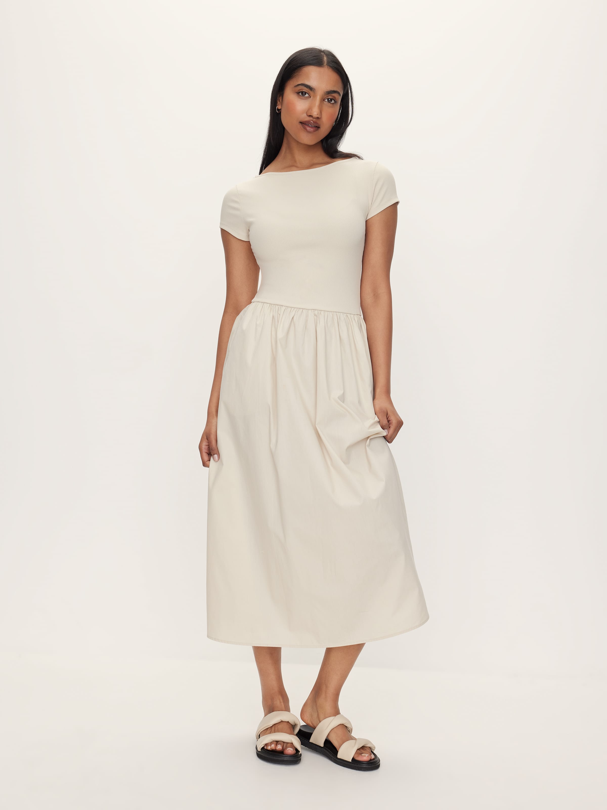 Bianca Cap Sleeve Midi Dress