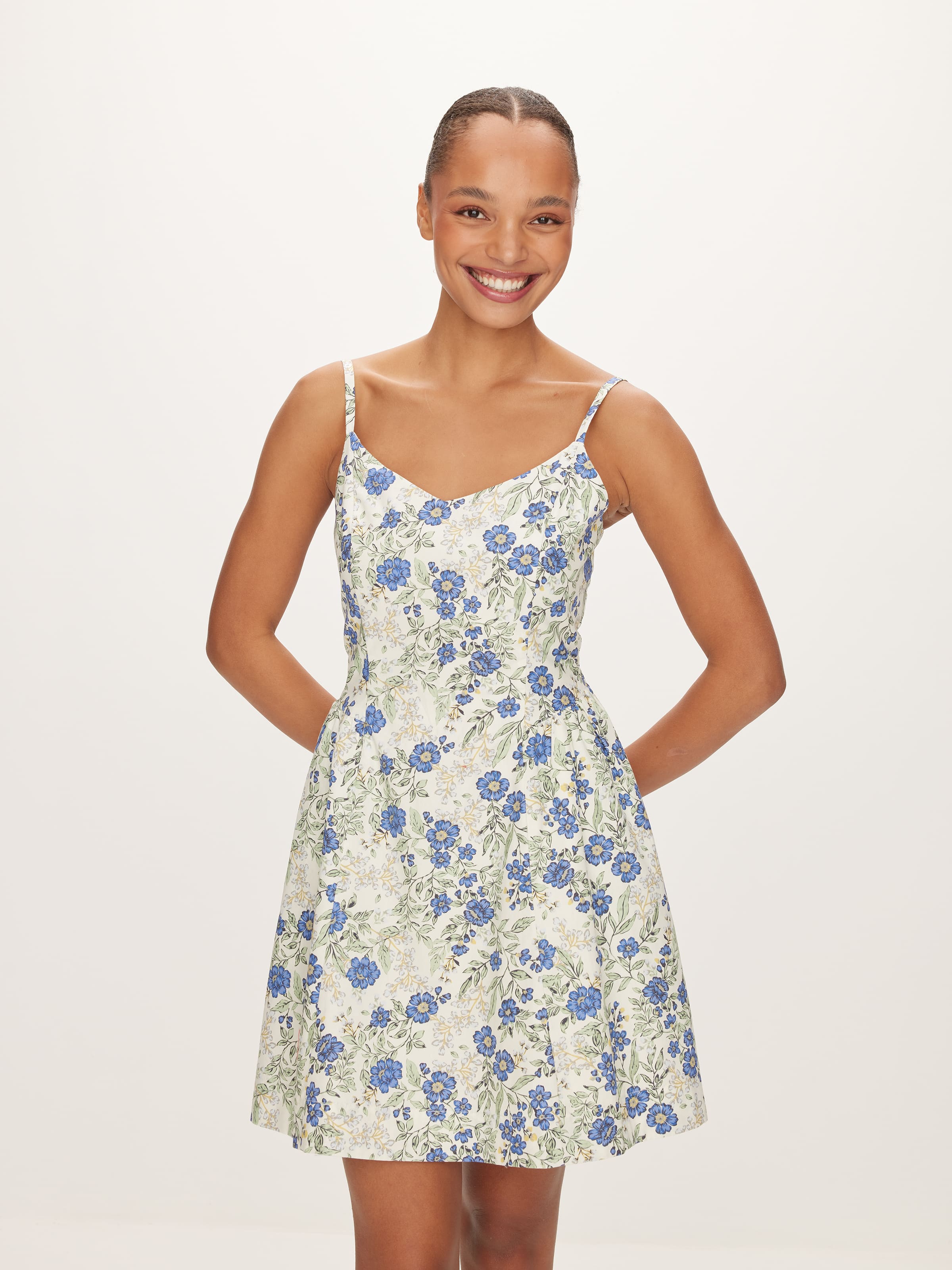 Cotton Sleeveless Mini Dress