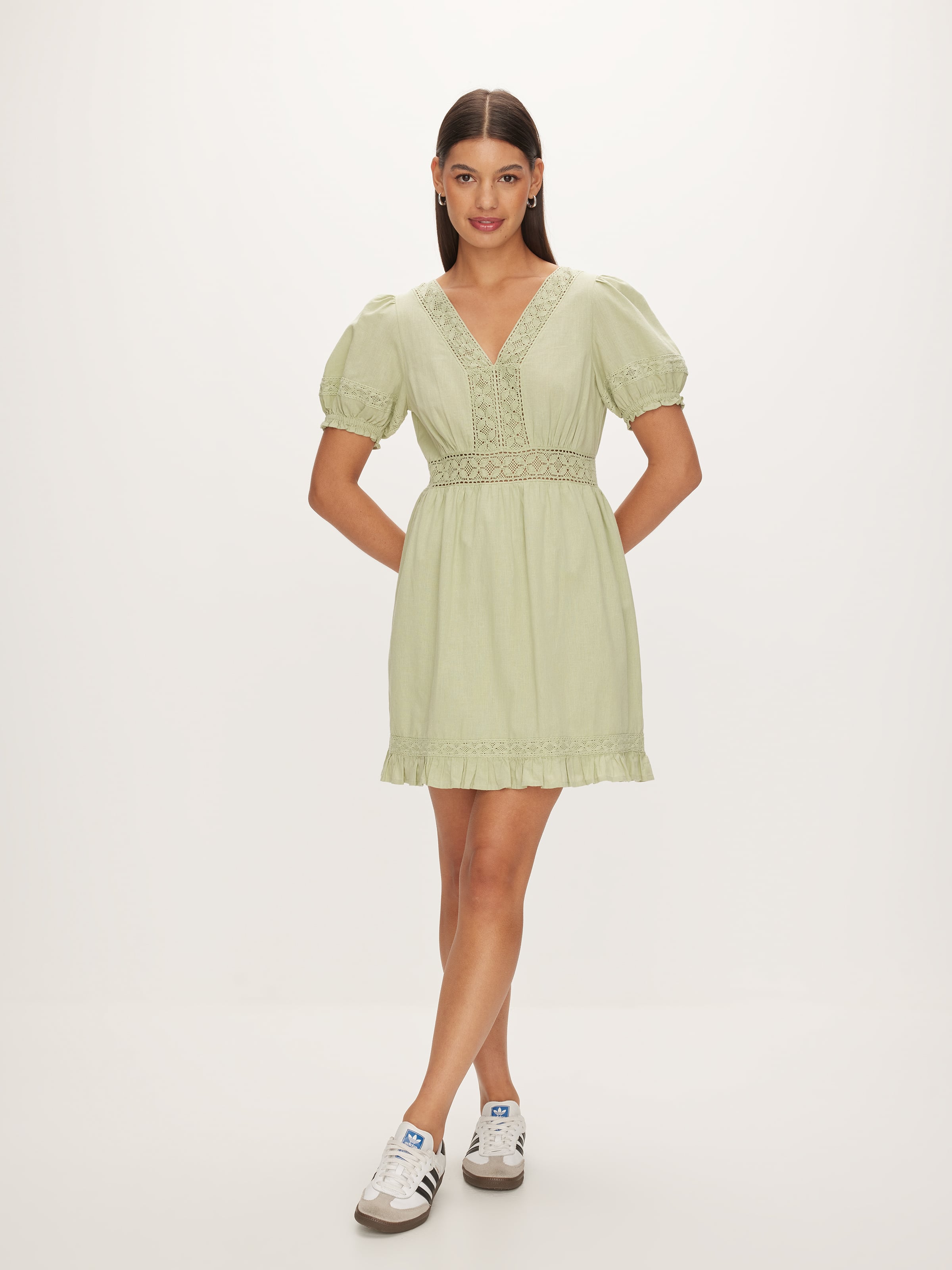 Lace Edge Mini Dress