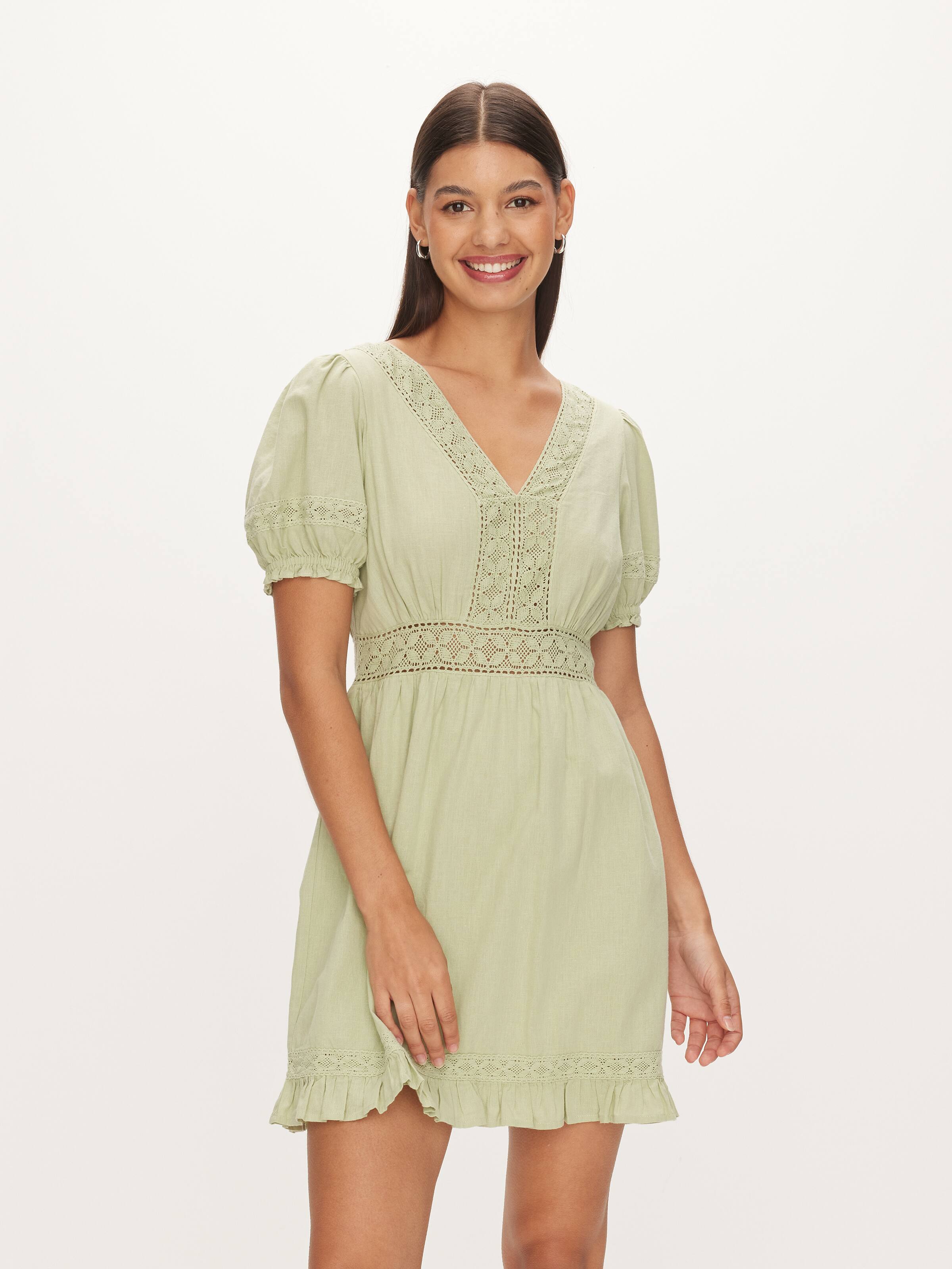 Lace Edge Mini Dress