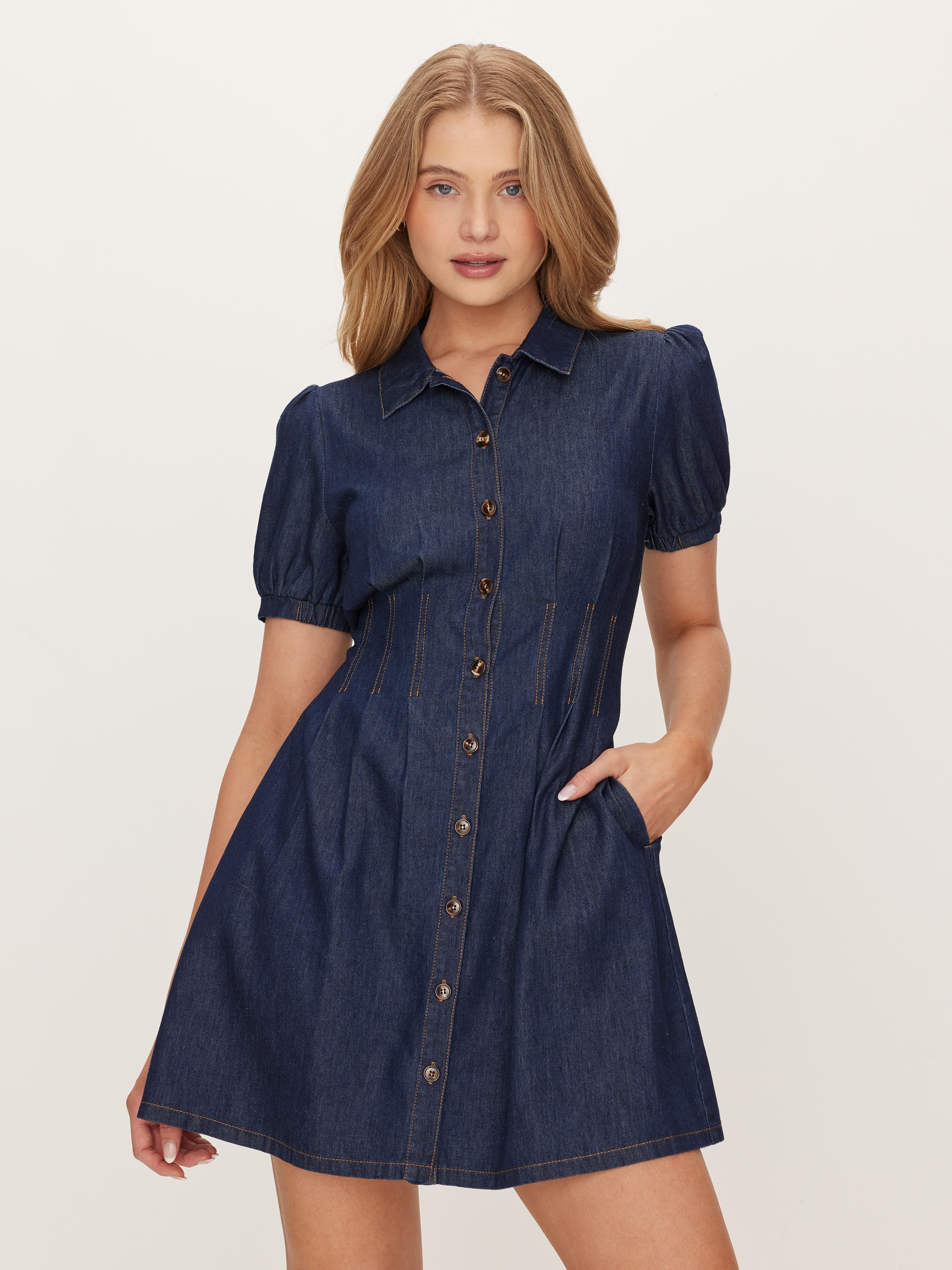 Donna Denim Mini Dress