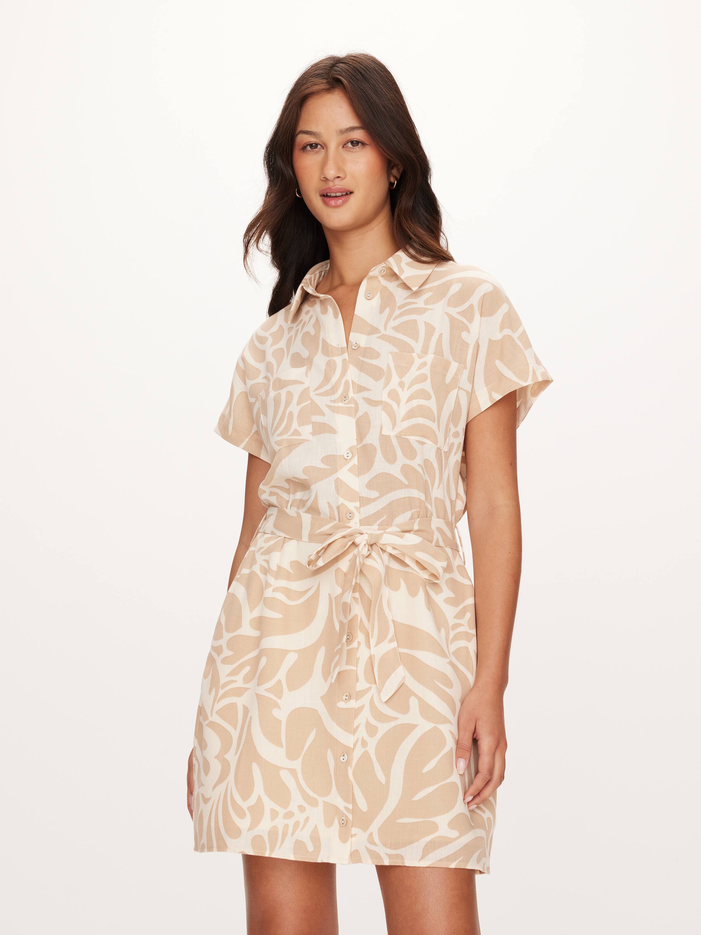 Renee Taha Printed Shirt Dress