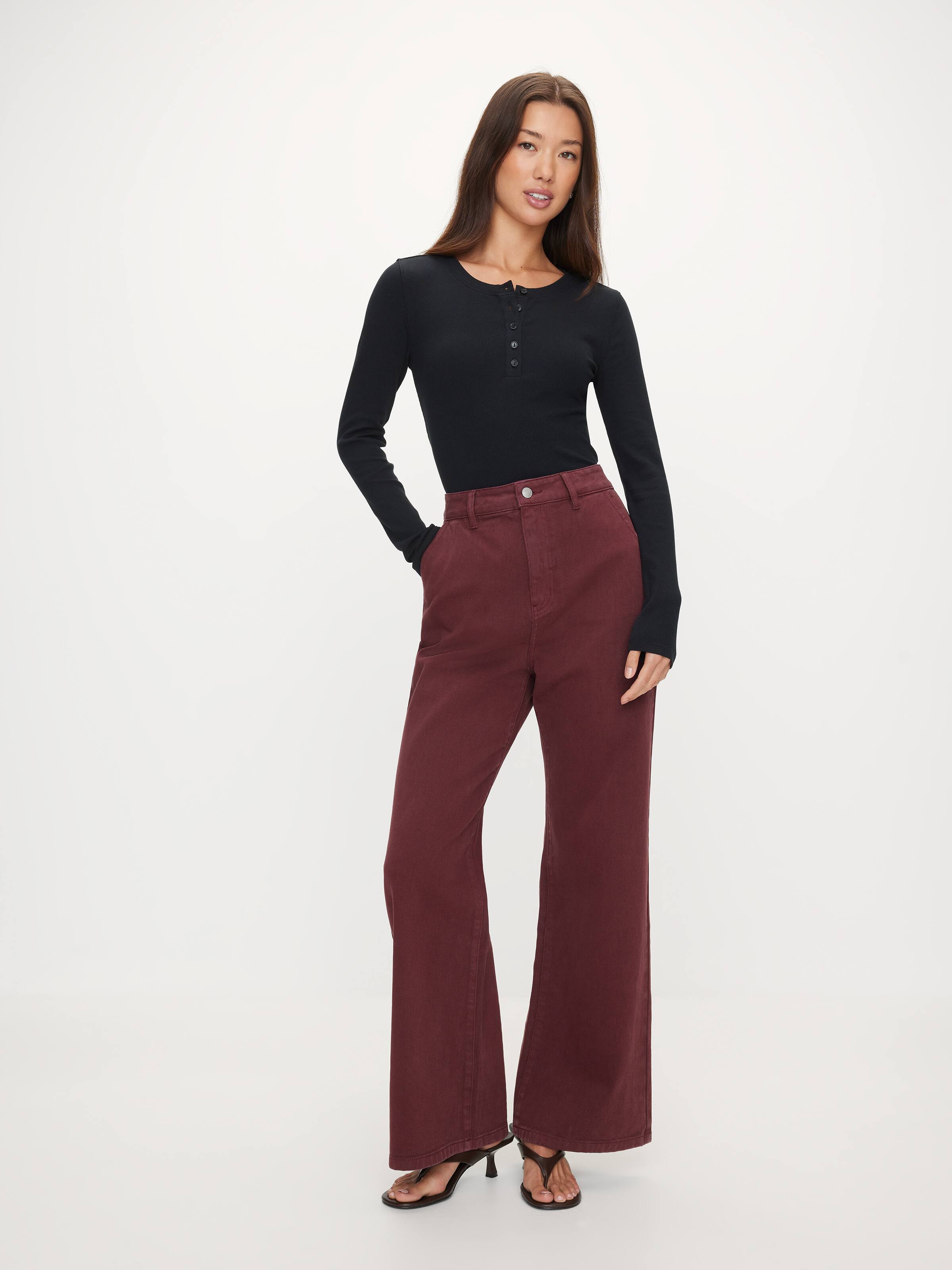 Henley Long Sleeve Top