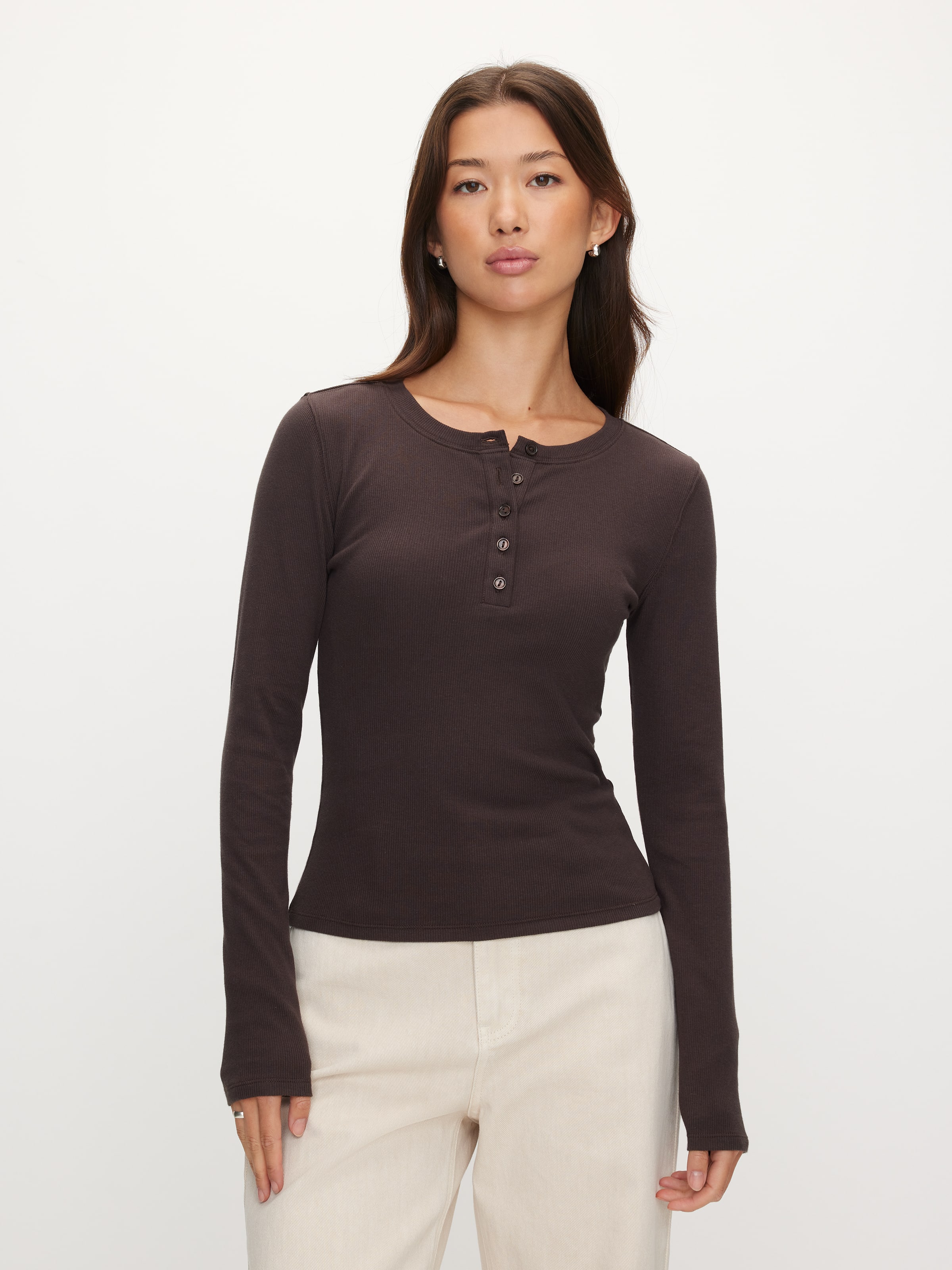 Henley Long Sleeve Top