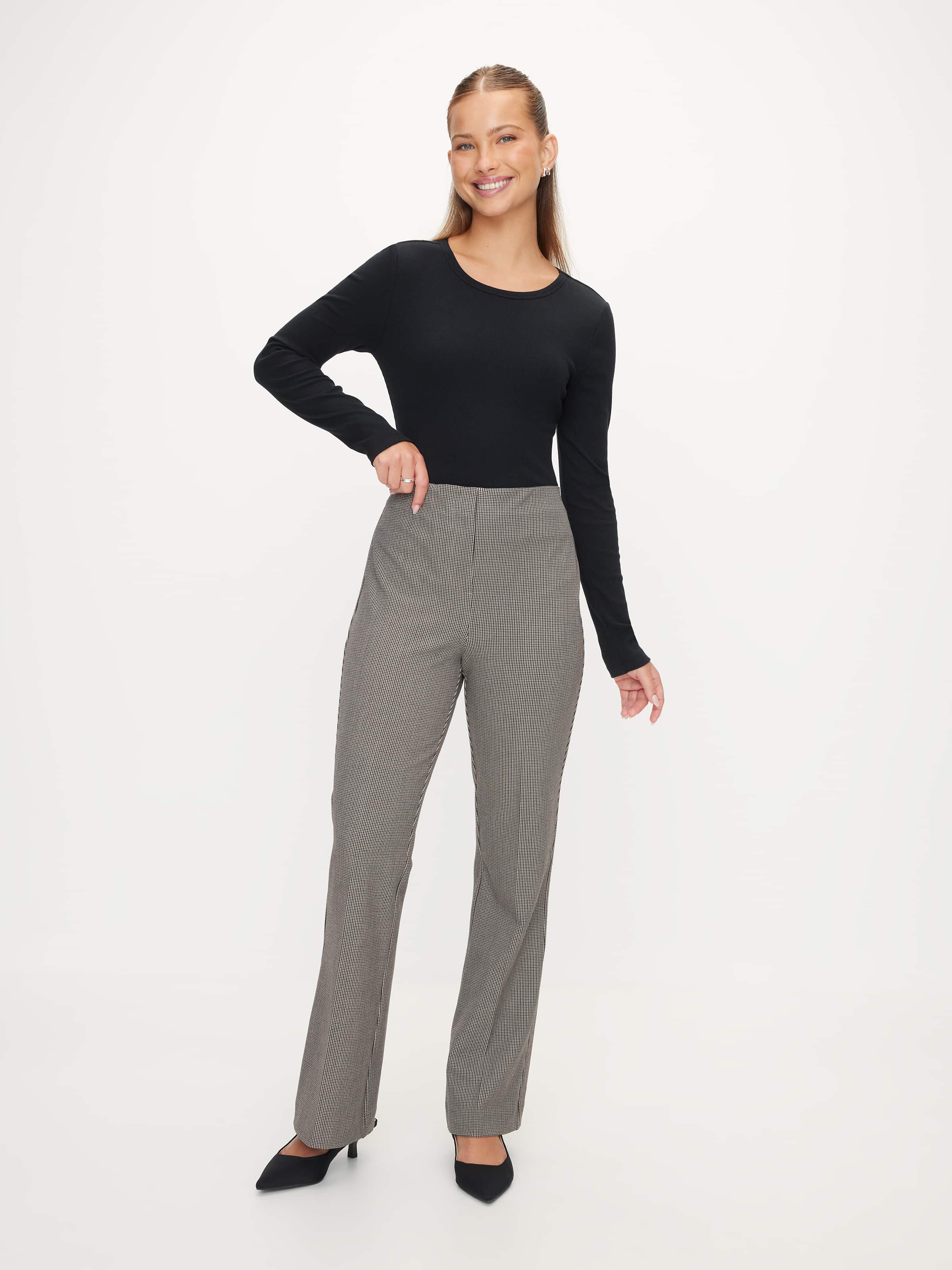 Cotton Rib Long Sleeve Top